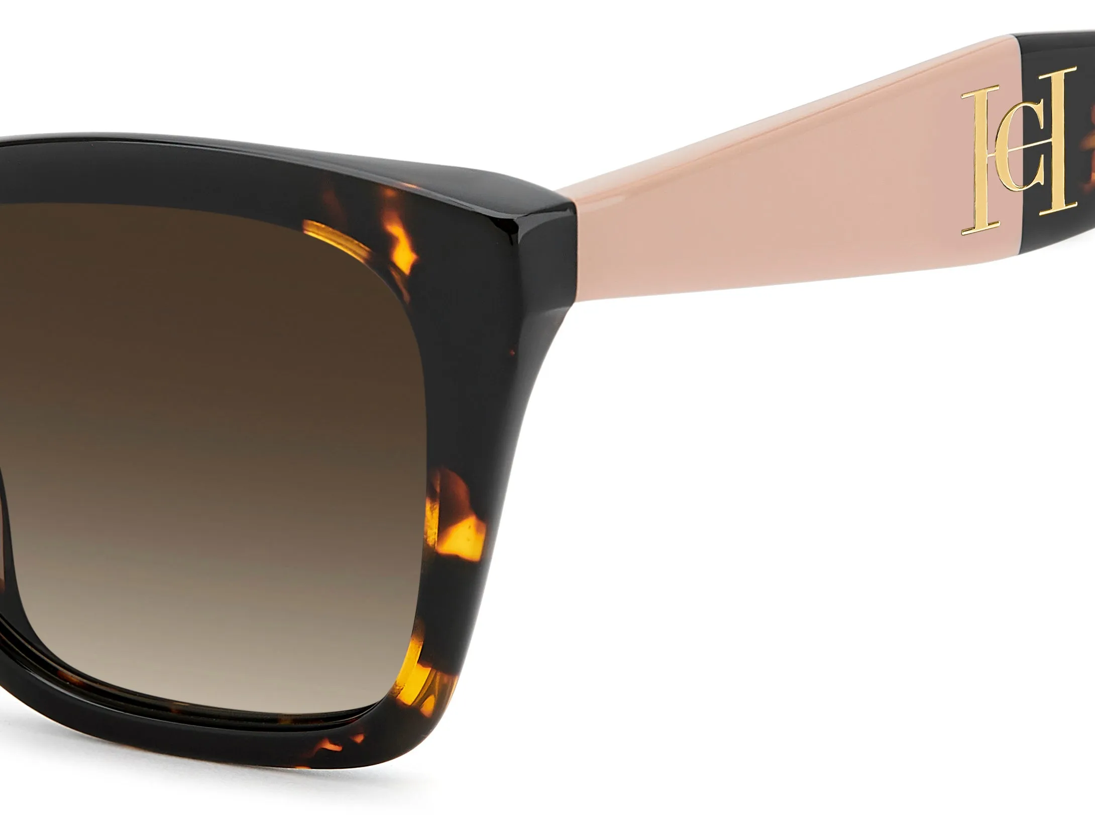 Carolina Herrera HER 0417/G/S 086/HA Occhiali da sole Acetato Havana Marrone Squadrata Normale Sfumato - immagine 3