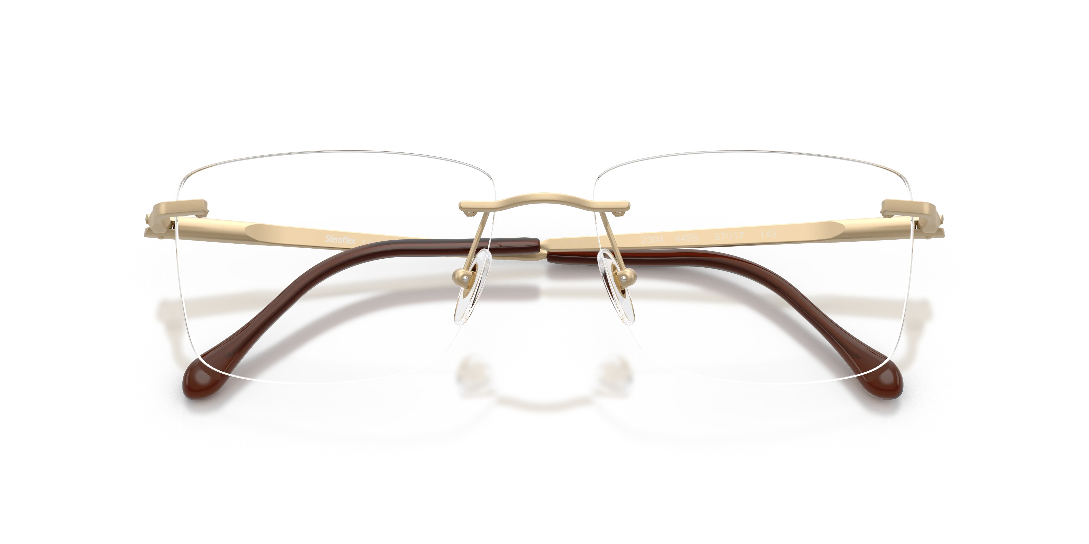 Sferoflex SF2304 440S Montature da vista Metallo Oro Trasparente Squadrata - immagine 2