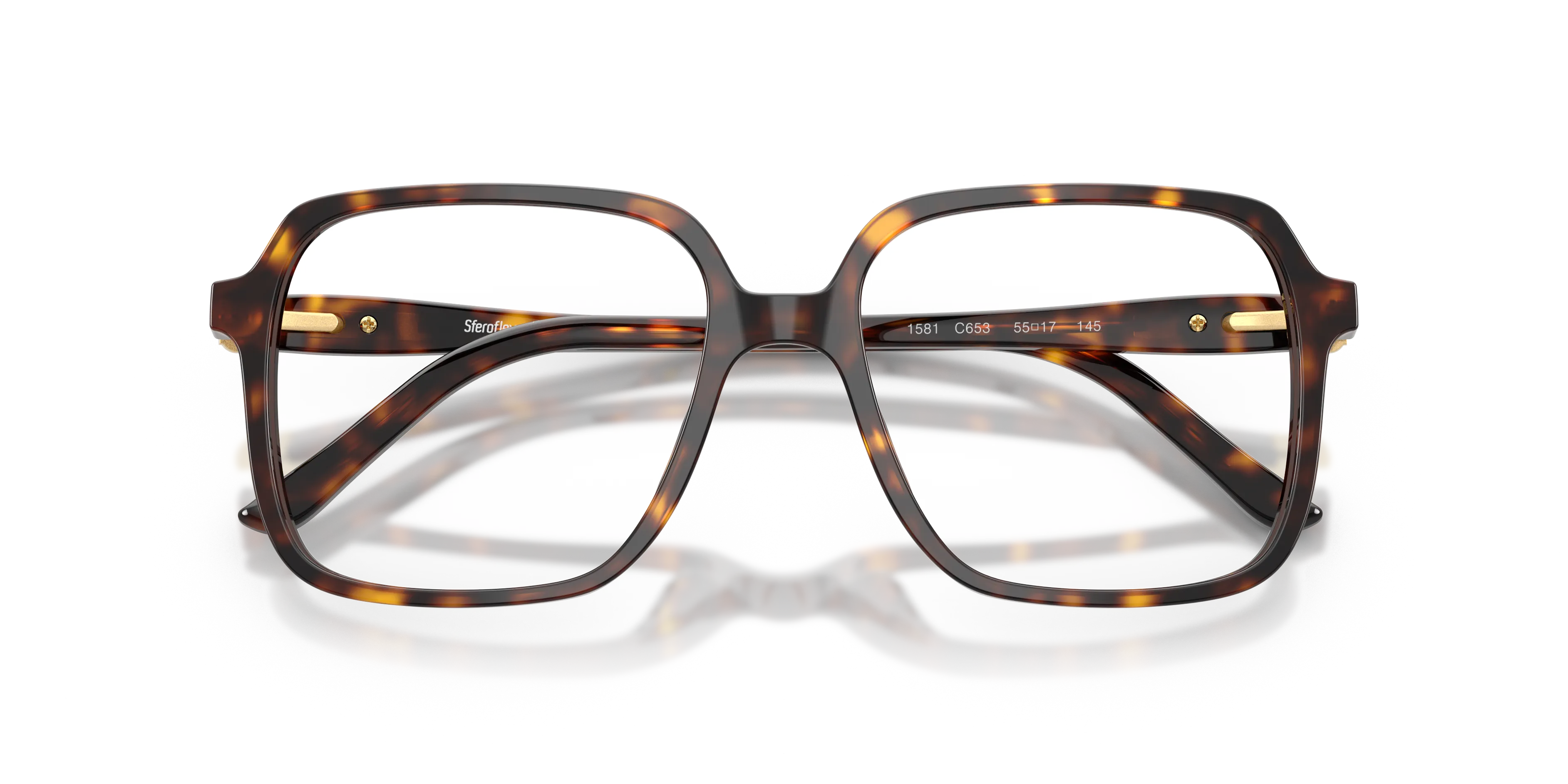 Sferoflex SF1581 C653 Montature da vista Acetato Havana Trasparente Squadrata Normale - immagine 2