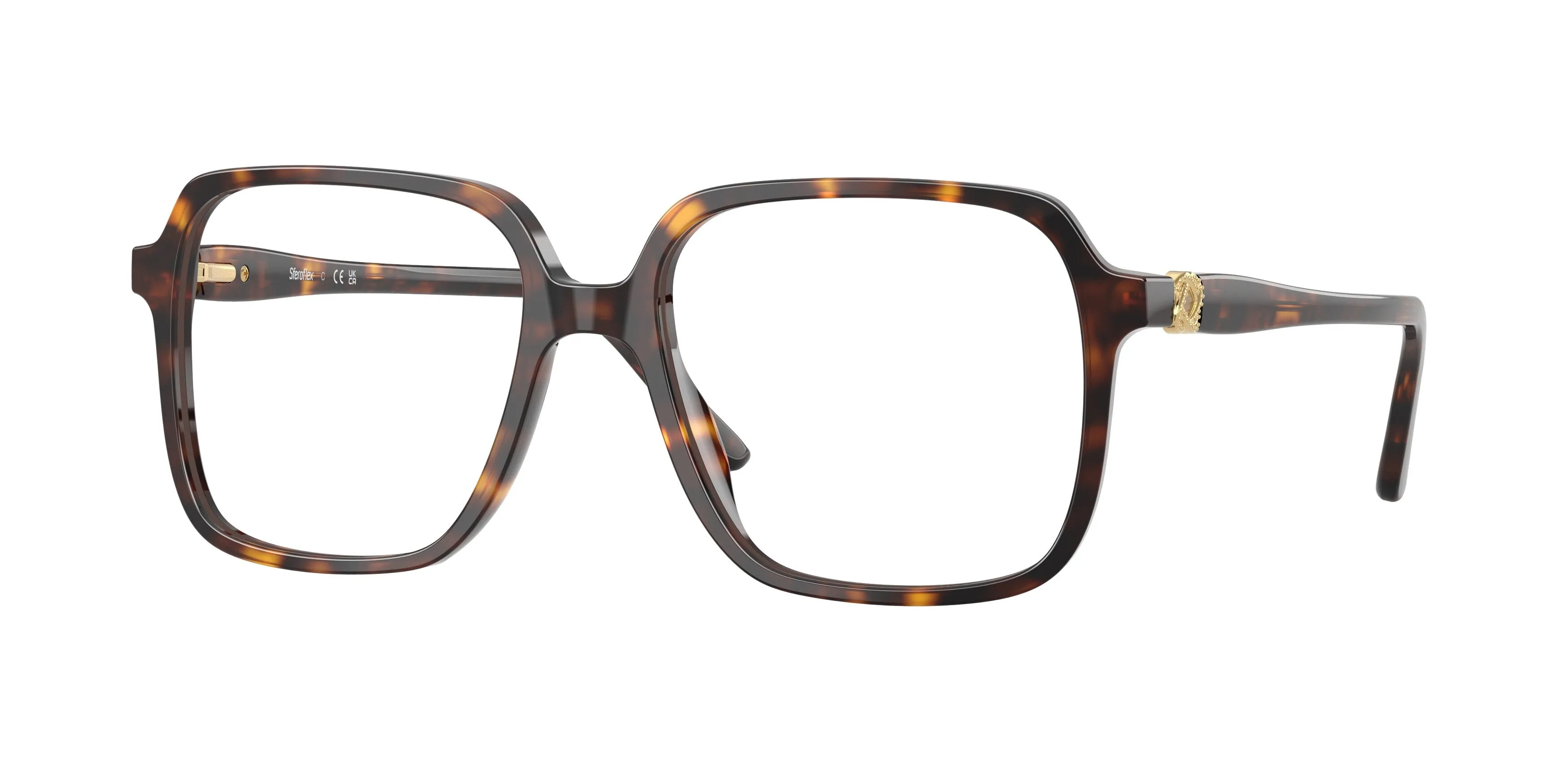 Sferoflex SF1581 C653 Montature da vista Acetato Havana Trasparente Squadrata Normale - immagine 1