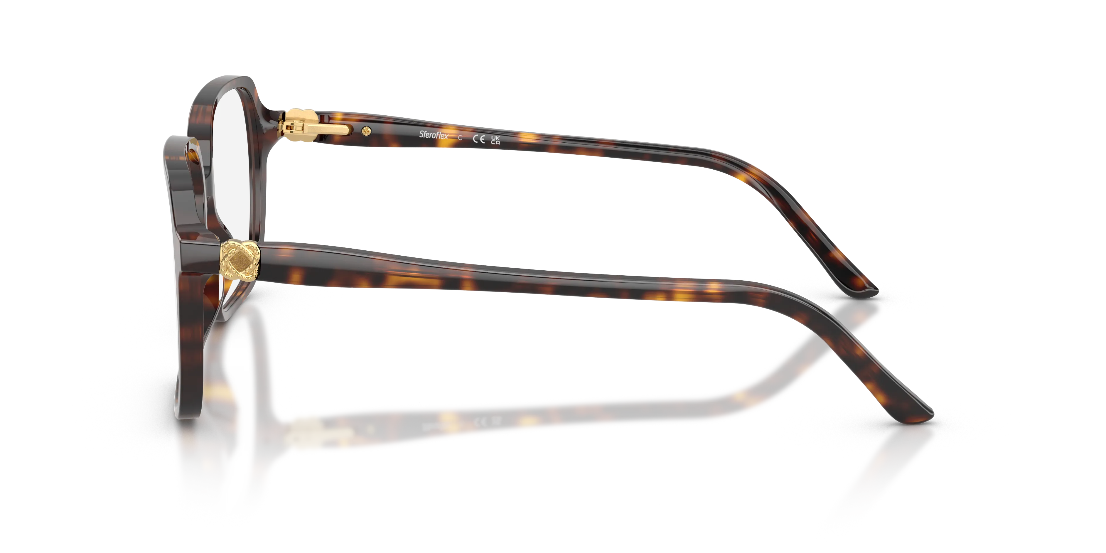 Sferoflex SF1581 C653 Montature da vista Acetato Havana Trasparente Squadrata Normale - immagine 4
