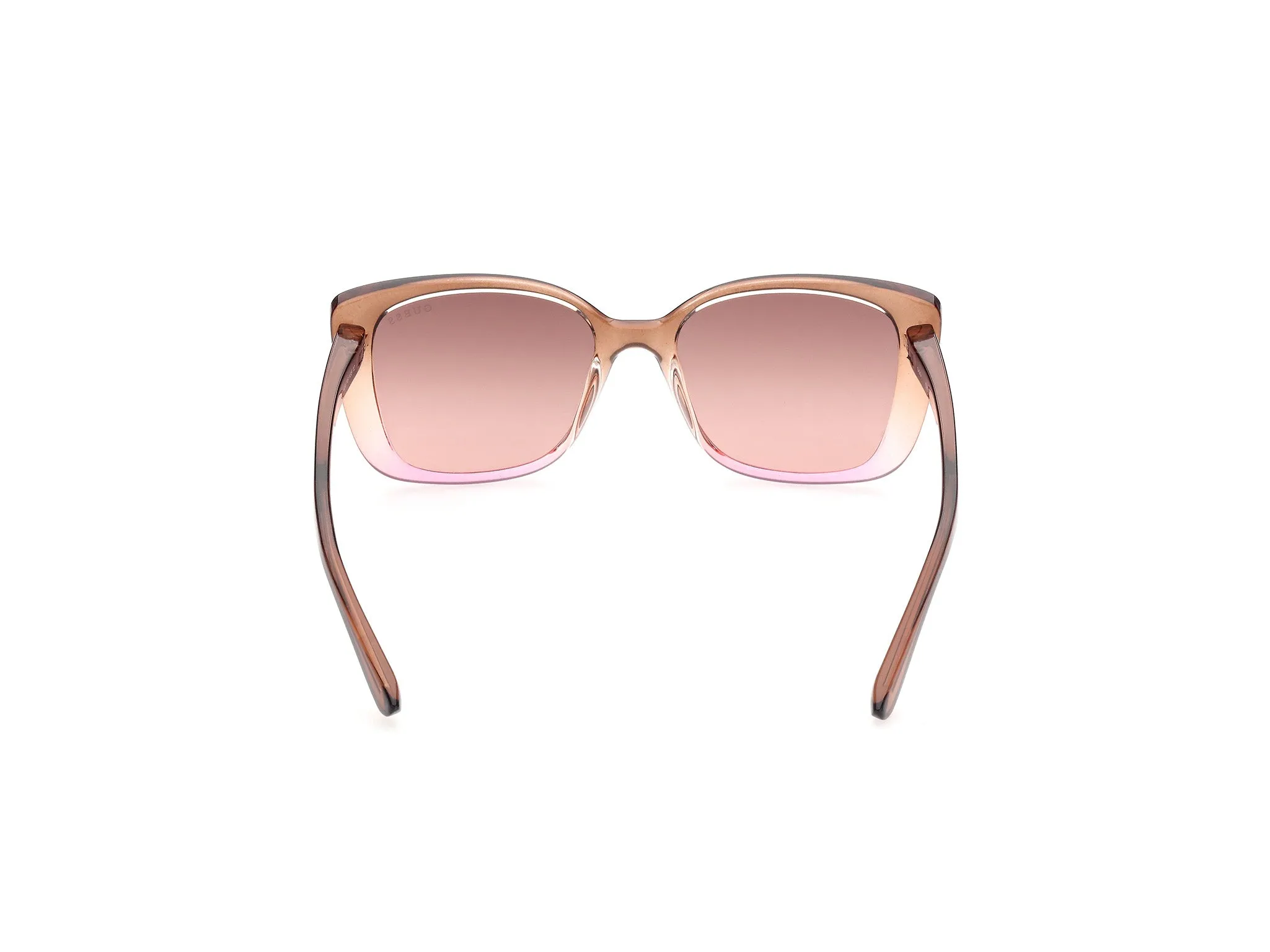 Guess GU9208 59F Occhiali da sole Iniettato Beige Marrone Squadrata Normale Sfumato - immagine 4