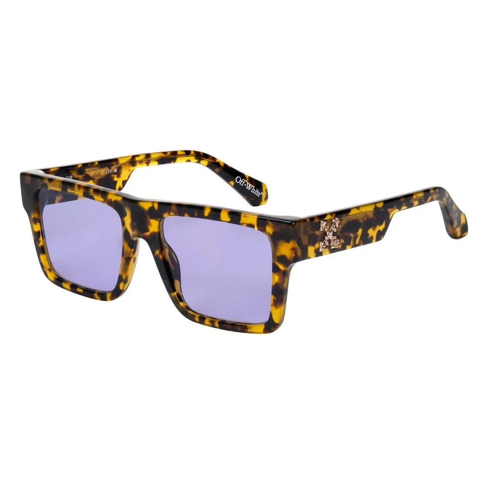 Off-White OW1070 LAWTON 120 Occhiali da sole Acetato Havana Viola Squadrata Normale - immagine 1