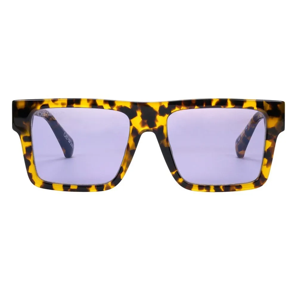 Off-White OW1070 LAWTON 120 Occhiali da sole Acetato Havana Viola Squadrata Normale - immagine 2