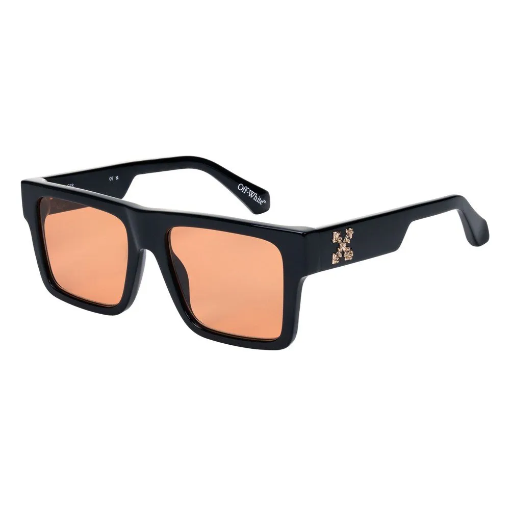 Off-White OW1070 LAWTON 031 Occhiali da sole Acetato Nero Arancione Squadrata Normale - immagine 1