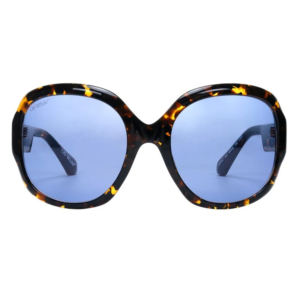 Off-White OW1067 ELLINGTON 162 Occhiali da sole Acetato Havana Blu Squadrata Normale - immagine 2