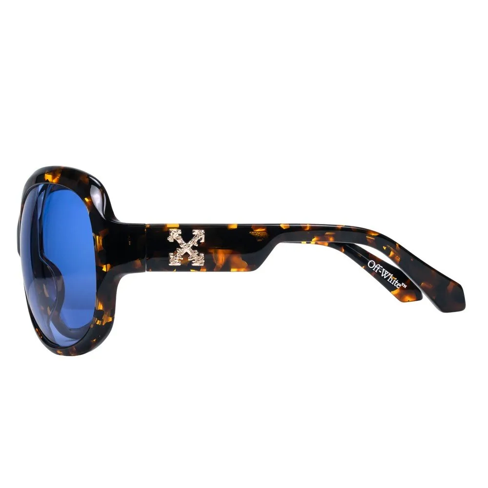 Off-White OW1067 ELLINGTON 162 Occhiali da sole Acetato Havana Blu Squadrata Normale - immagine 3