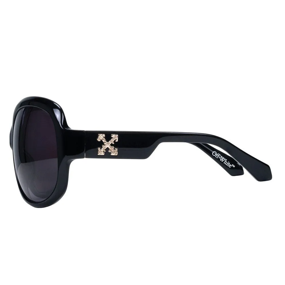 Off-White OW1067 ELLINGTON 091 Occhiali da sole Acetato Nero Grigio Squadrata Normale - immagine 3