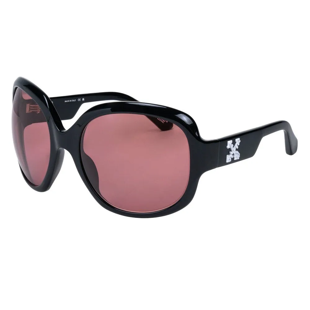 Off-White OW1067 ELLINGTON 021 Occhiali da sole Acetato Nero Rosso Squadrata Normale - immagine 1