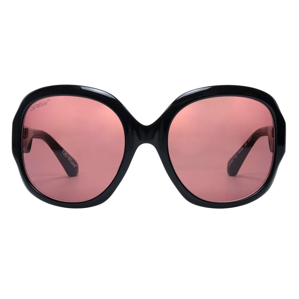 Off-White OW1067 ELLINGTON 021 Occhiali da sole Acetato Nero Rosso Squadrata Normale - immagine 2