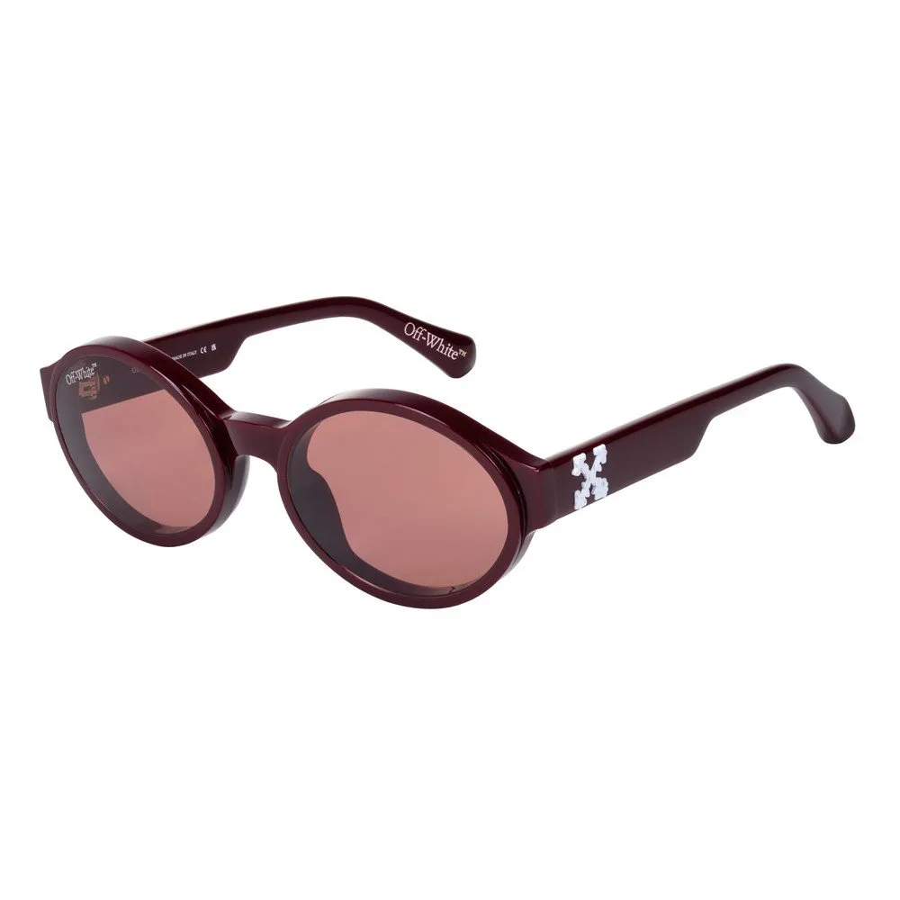 Off-White OW1066 SINCLAIR 253 Occhiali da sole Acetato Bordeaux Rosso Rotonda Normale - immagine 1