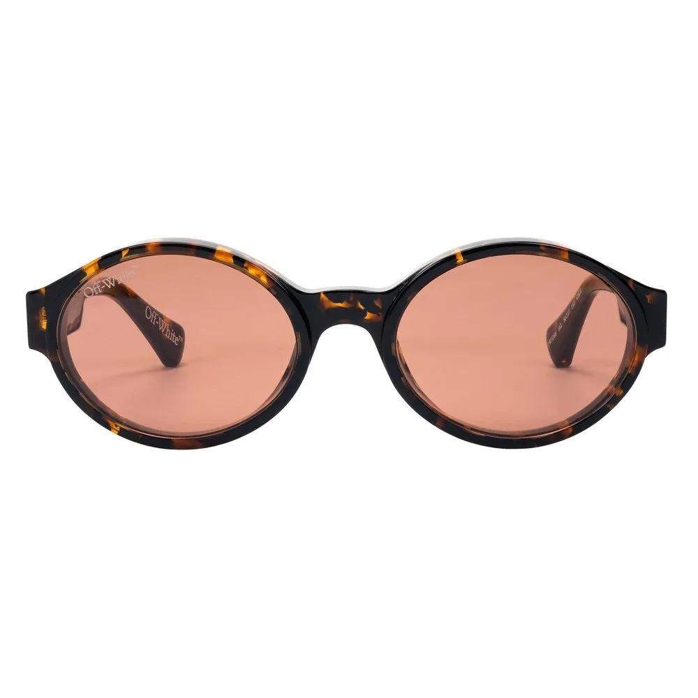 Off-White OW1066 SINCLAIR 162 Occhiali da sole Acetato Havana Marrone Rotonda Normale - immagine 2