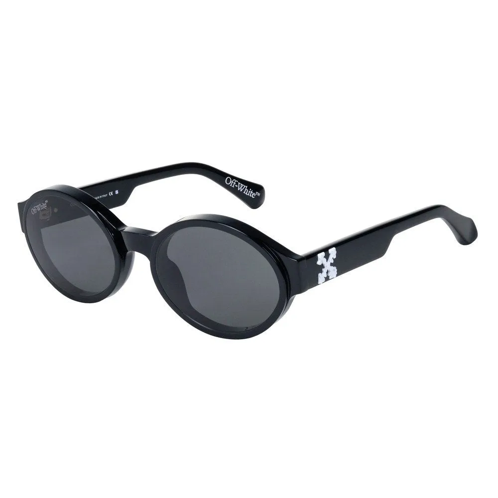 Off-White OW1066 SINCLAIR 001 Occhiali da sole Acetato Nero Grigio Rotonda Normale - immagine 1