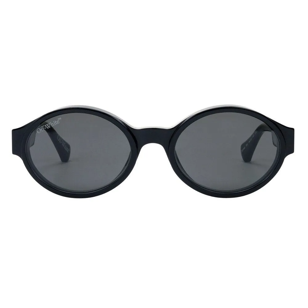 Off-White OW1066 SINCLAIR 001 Occhiali da sole Acetato Nero Grigio Rotonda Normale - immagine 2