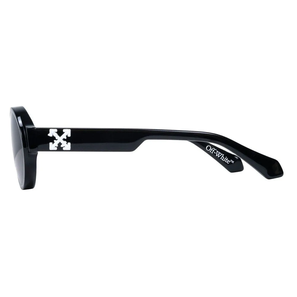 Off-White OW1066 SINCLAIR 001 Occhiali da sole Acetato Nero Grigio Rotonda Normale - immagine 3