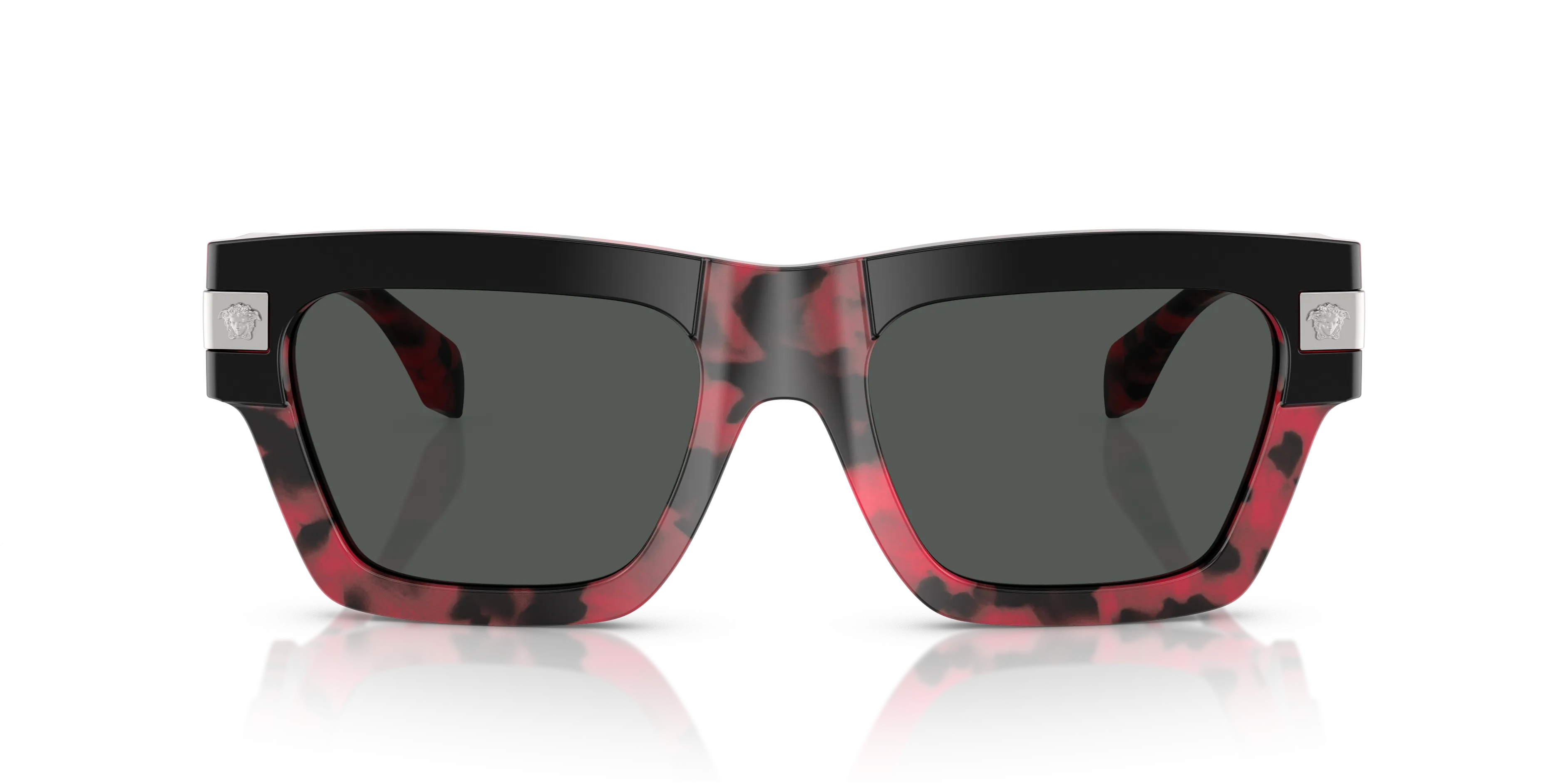 Versace VE4464 545787 Occhiali da sole Acetato Nero Grigio Squadrata Normale - immagine 3