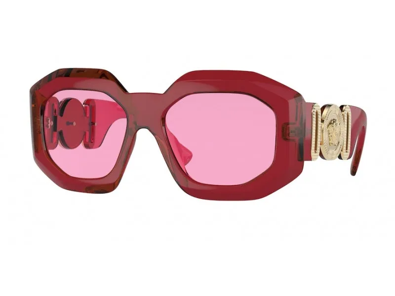 Versace VE4424U 388/5 Occhiali da sole Nylon Rosso Rosa Geometrica Normale - immagine 1
