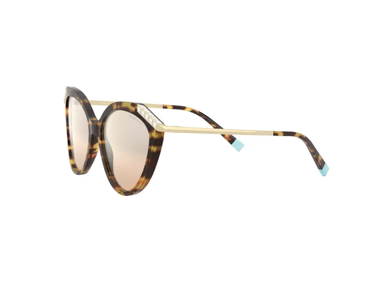 Tiffany TF4173B 80643D Occhiali da sole Acetato Tartaruga Marrone Cat Eye Normale Sfumato - immagine 3