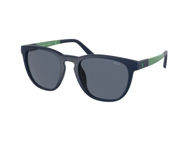 Polo Ralph Lauren PH4182U 550687 Occhiali da sole Iniettato Blu Grigio Pillow Normale - immagine 1