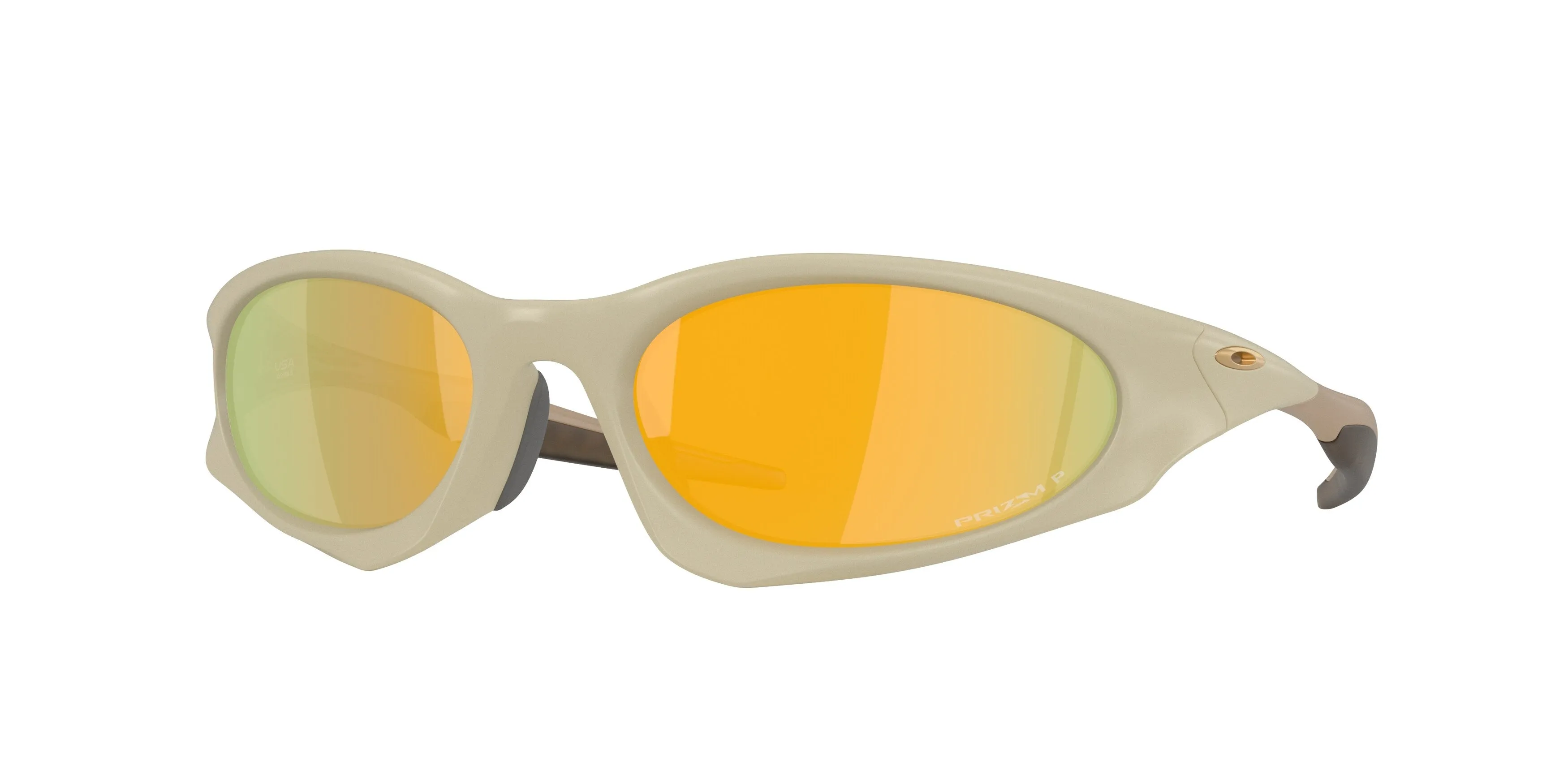 Oakley OO9539 SUTURE COAT 953910 Occhiali da sole O_Matter Beige Oro Rotonda Polarizzata - immagine 1