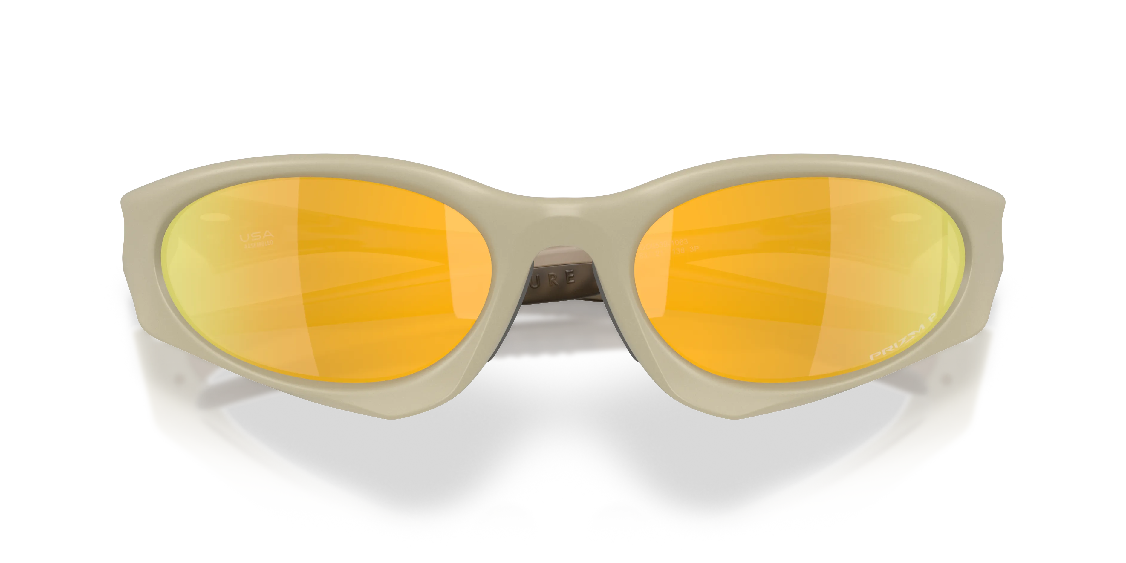 Oakley OO9539 SUTURE COAT 953910 Occhiali da sole O_Matter Beige Oro Rotonda Polarizzata - immagine 2