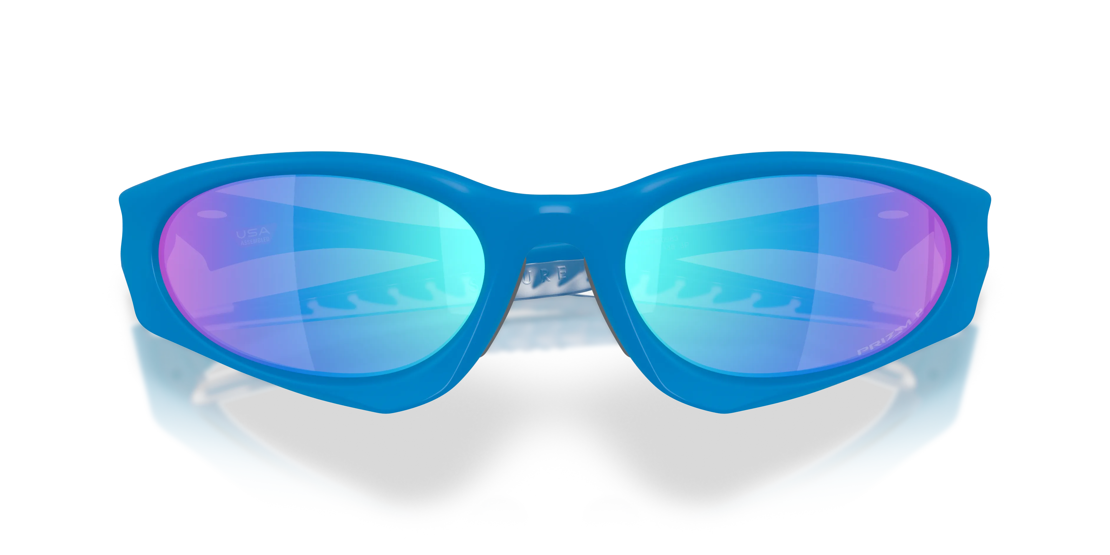 Oakley OO9539 SUTURE COAT 953909 Occhiali da sole O_Matter Blu Blu Rotonda Polarizzata - immagine 2
