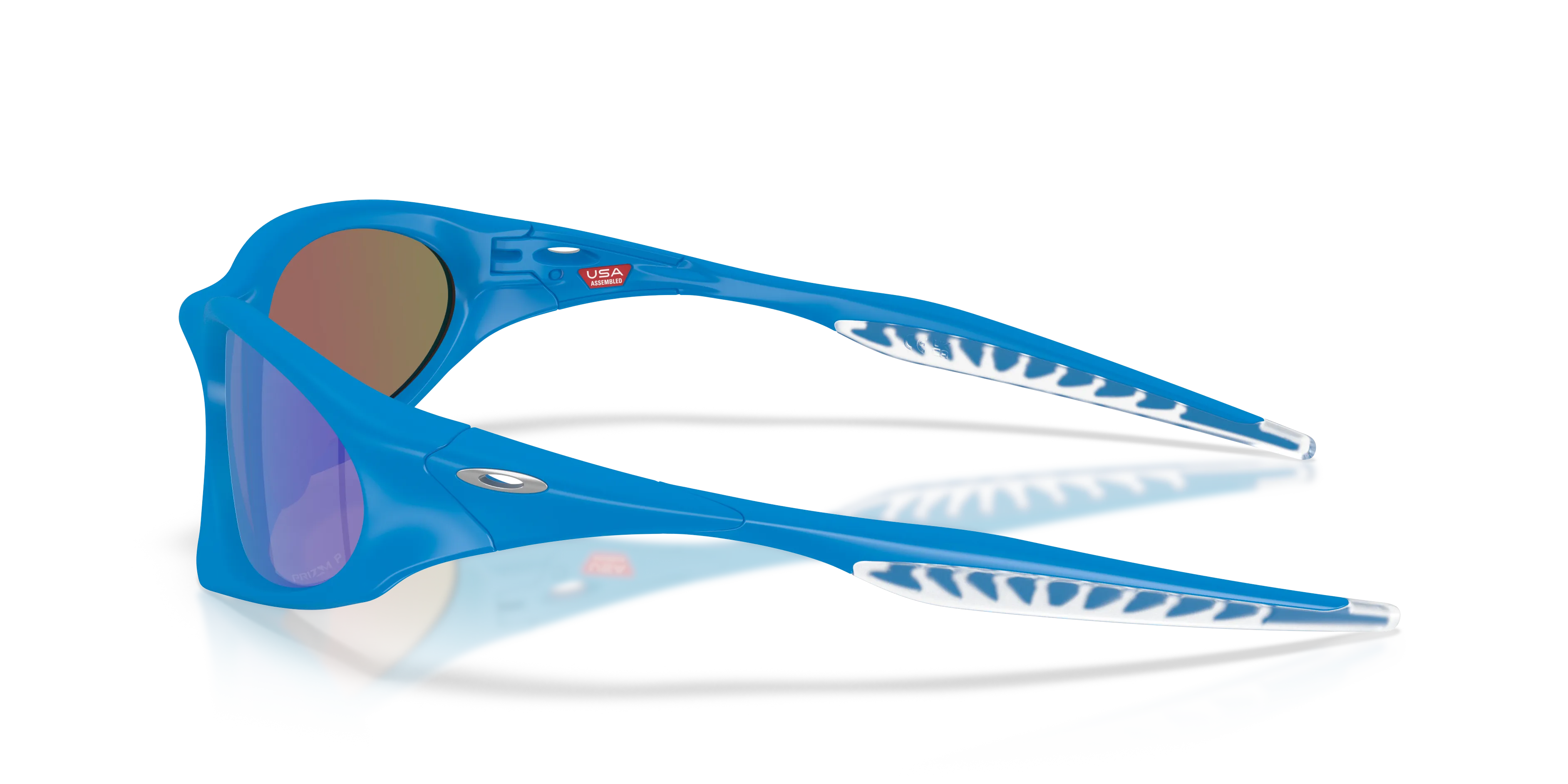 Oakley OO9539 SUTURE COAT 953909 Occhiali da sole O_Matter Blu Blu Rotonda Polarizzata - immagine 4