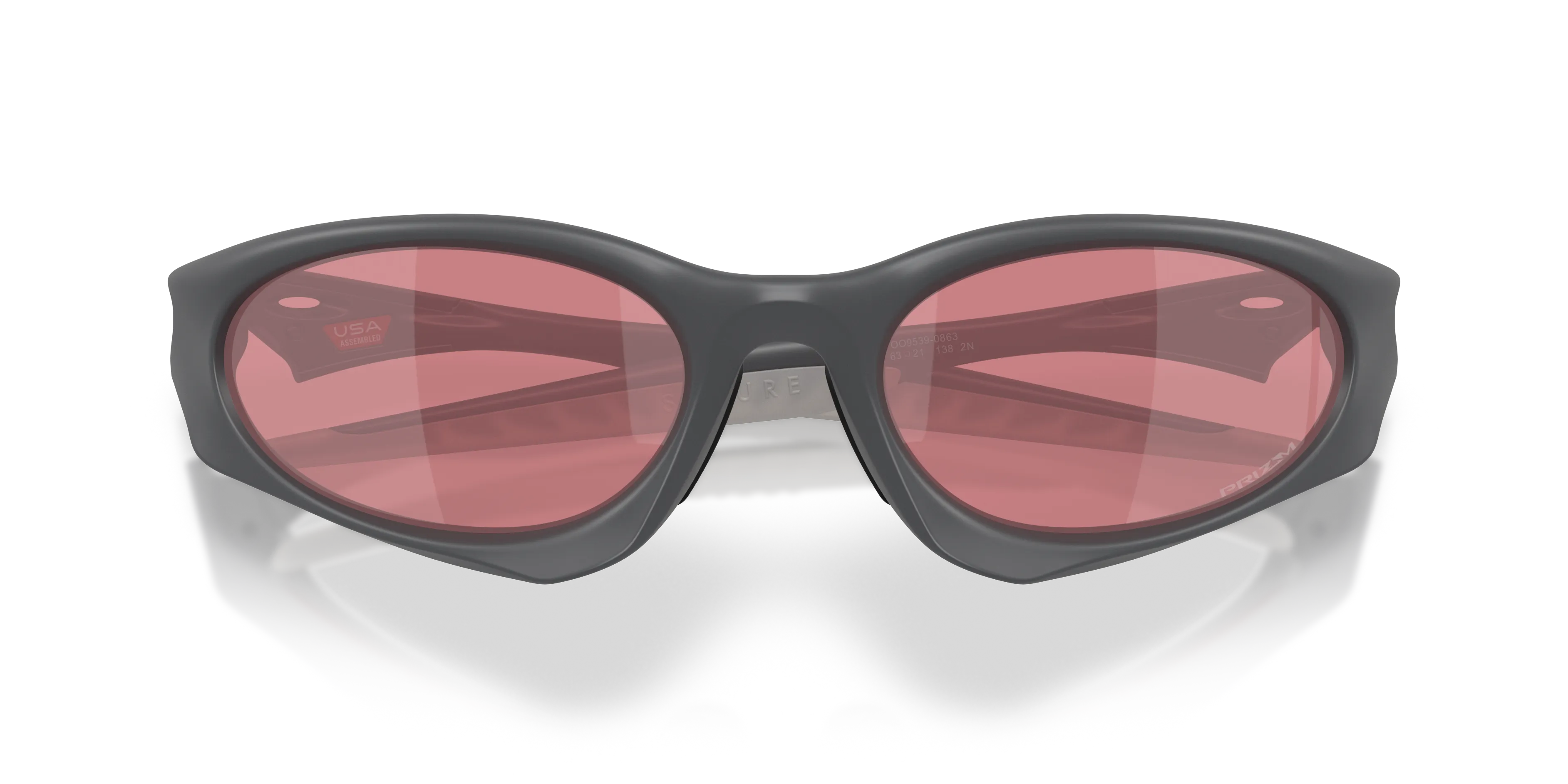 Oakley OO9539 SUTURE COAT 953908 Occhiali da sole O_Matter Grigio Viola Rotonda Normale - immagine 2