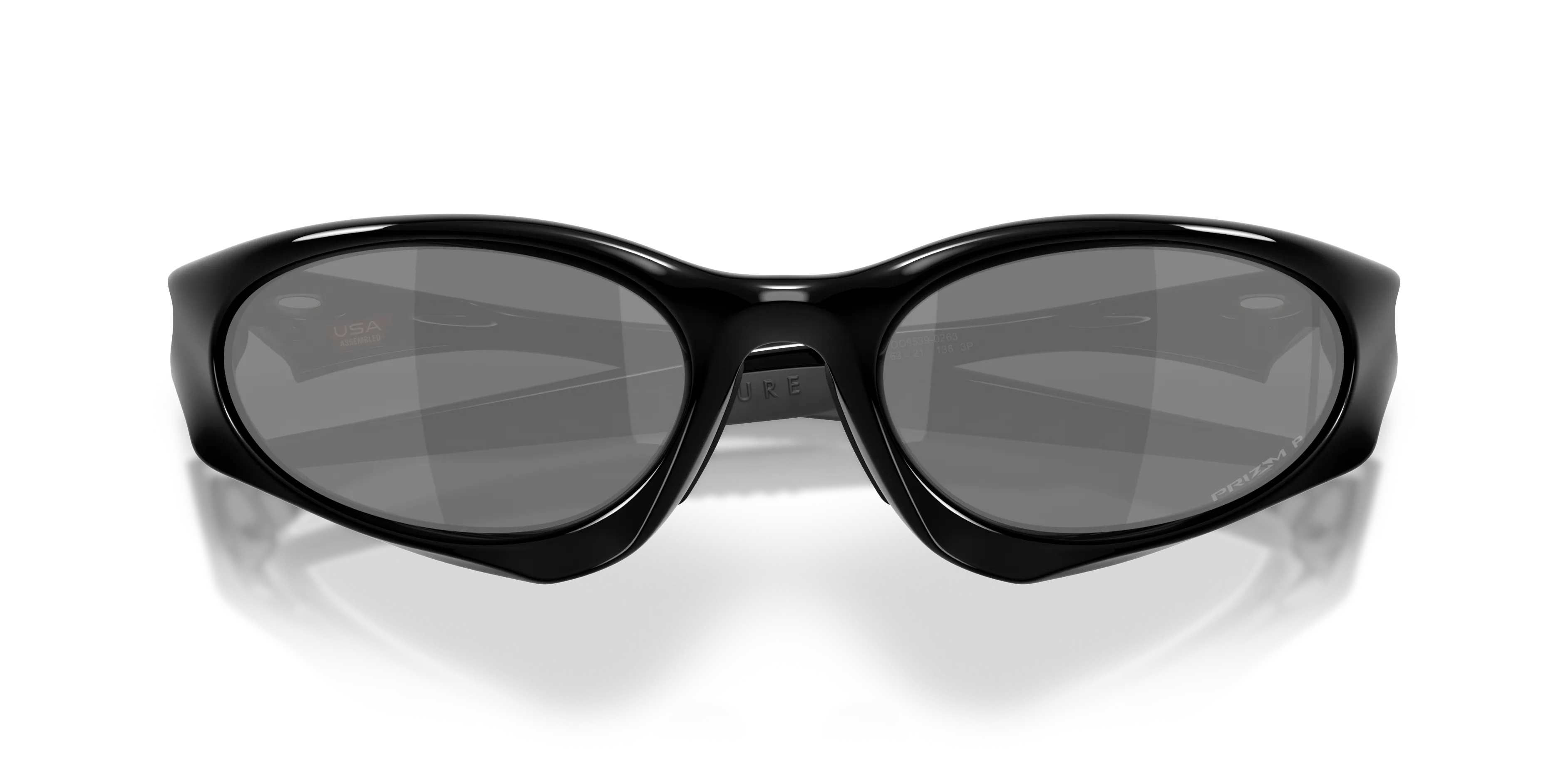 Oakley OO9539 SUTURE COAT 953902 Occhiali da sole O_Matter Nero Grigio Rotonda Polarizzata - immagine 2