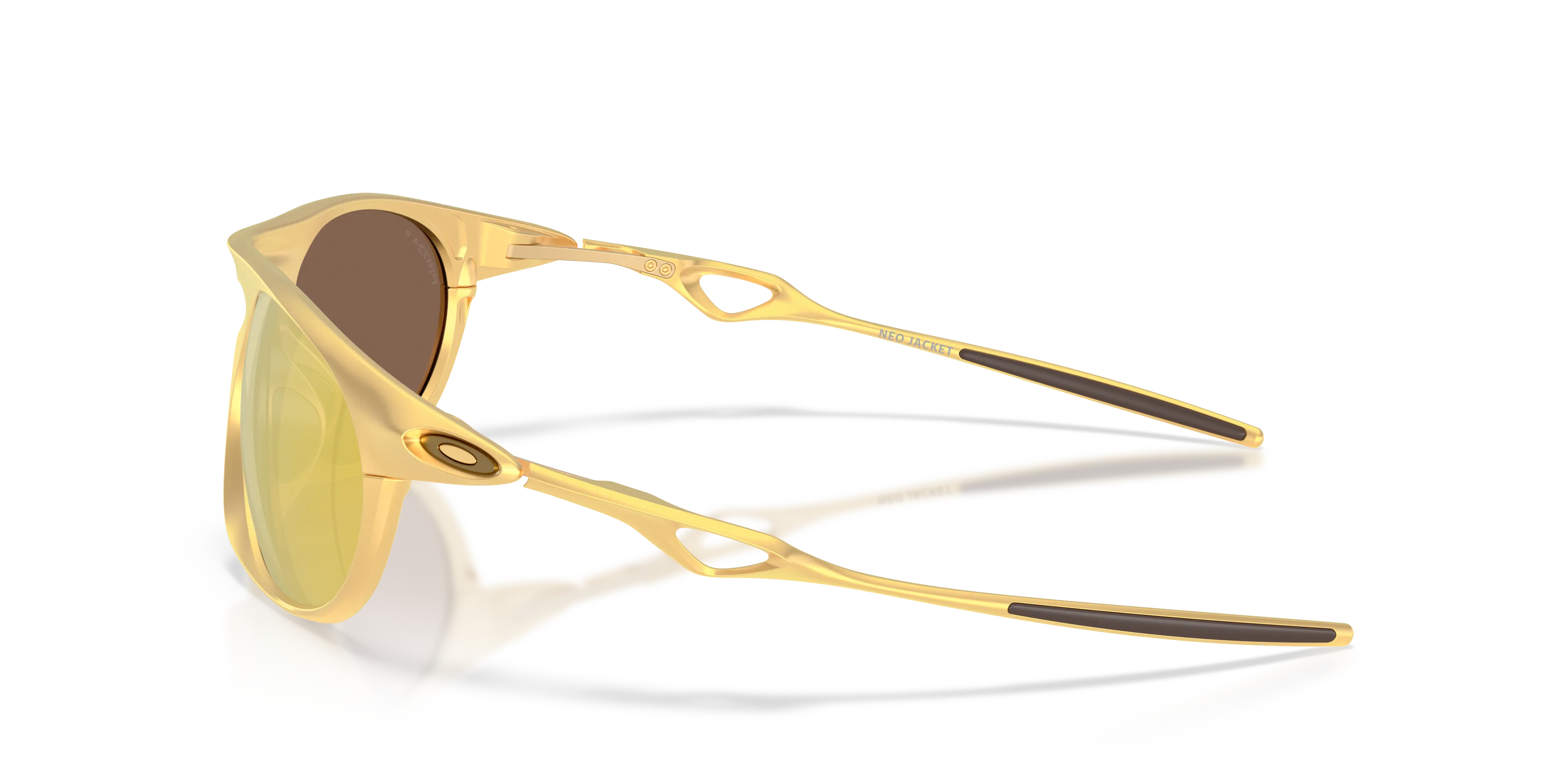 Oakley OO4065 NEO JACKET 406506 Occhiali da sole Alluminio Oro Oro Rotonda Polarizzata - immagine 4