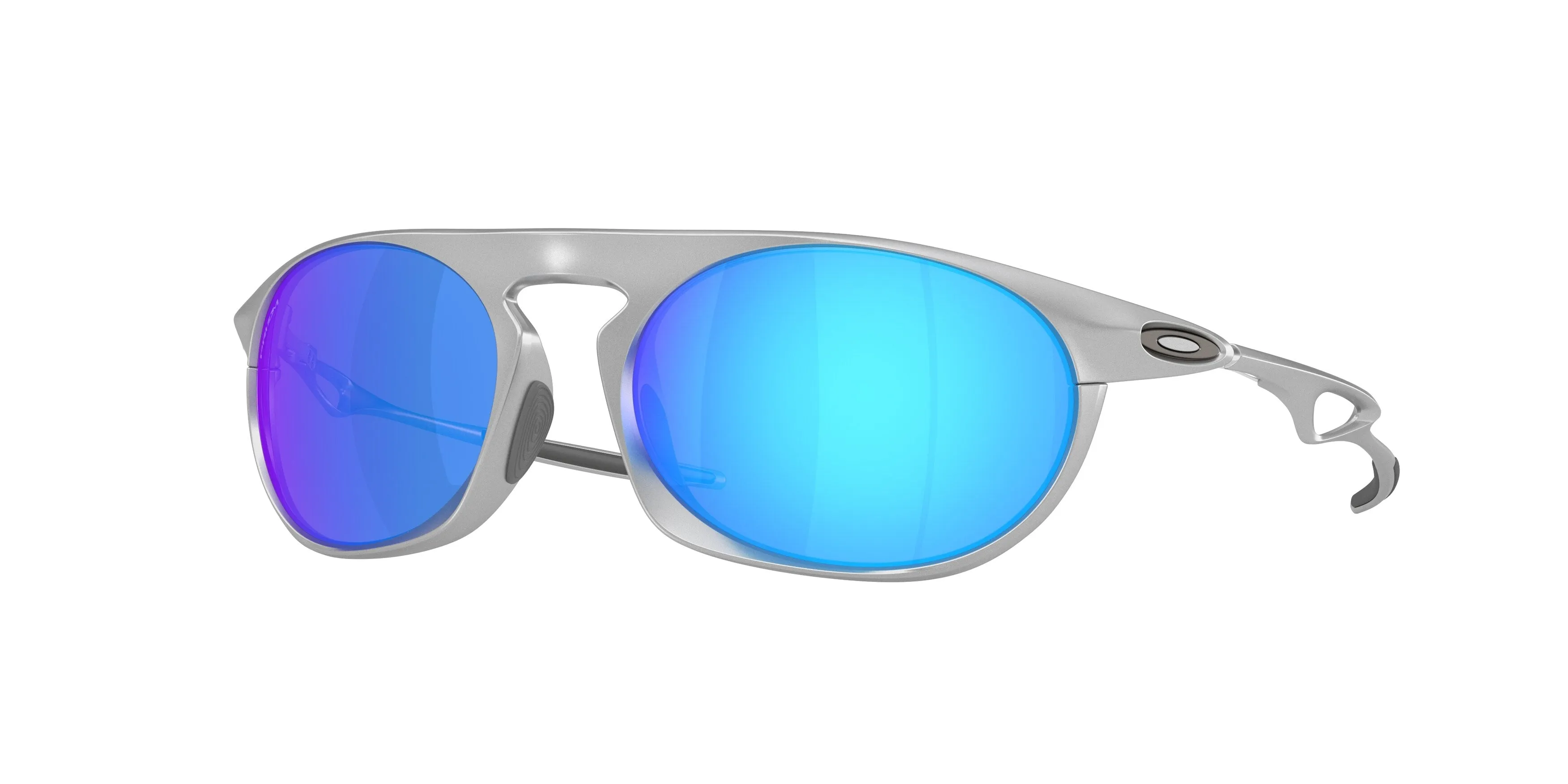 Oakley OO4065 NEO JACKET 406502 Occhiali da sole Alluminio Argento Blu Rotonda Normale - immagine 1