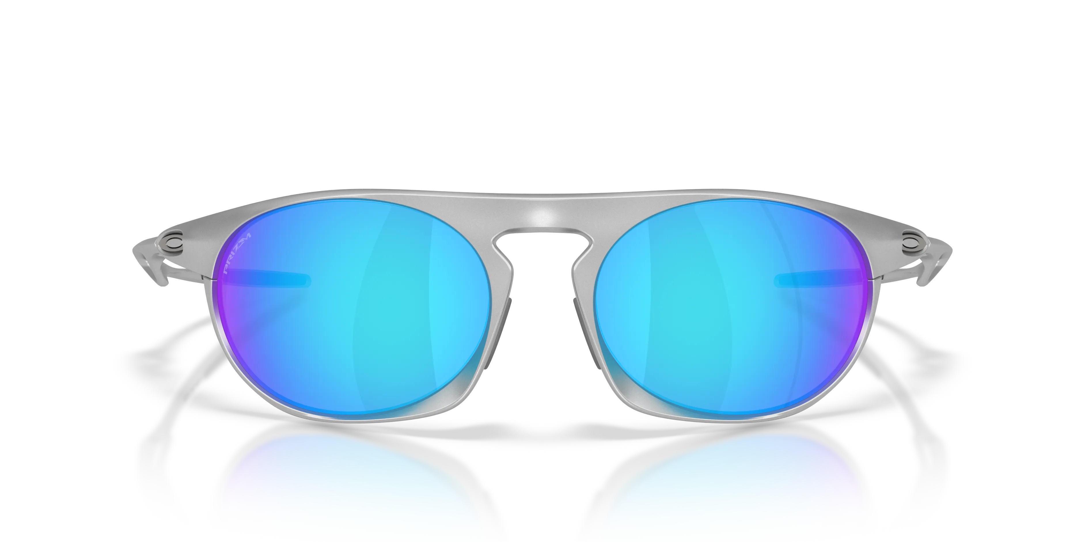Oakley OO4065 NEO JACKET 406502 Occhiali da sole Alluminio Argento Blu Rotonda Normale - immagine 3