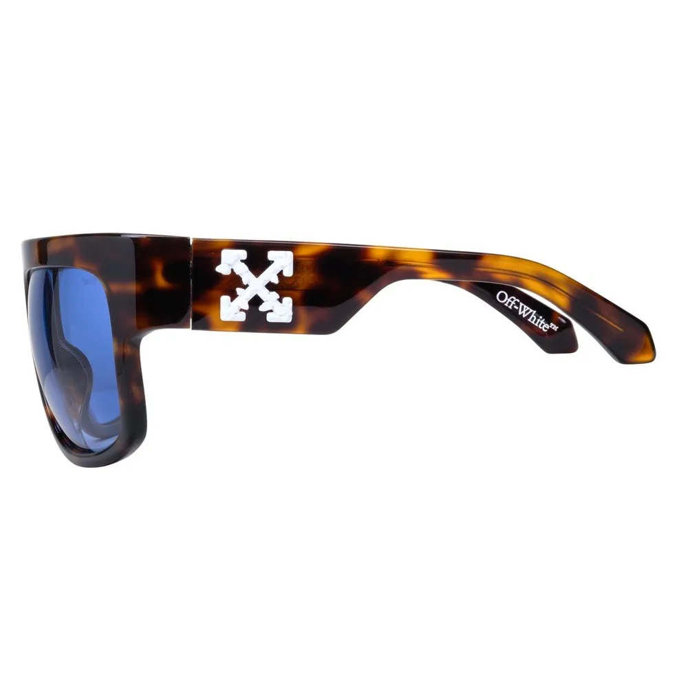 Off-White OW1065 CLIFFORD 128 Occhiali da sole Acetato Havana Blu Avvolgente Normale - immagine 3