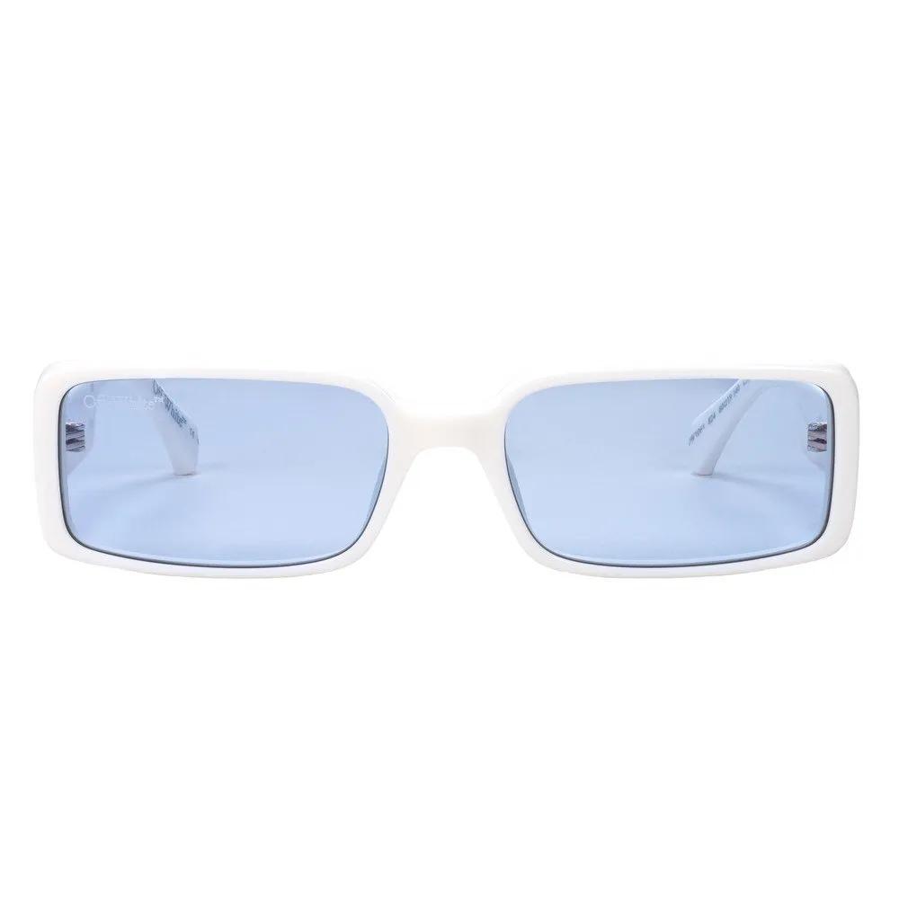Off-White OW1064 SPENCER 824 Occhiali da sole Acetato Bianco Blu Squadrata Normale - immagine 2