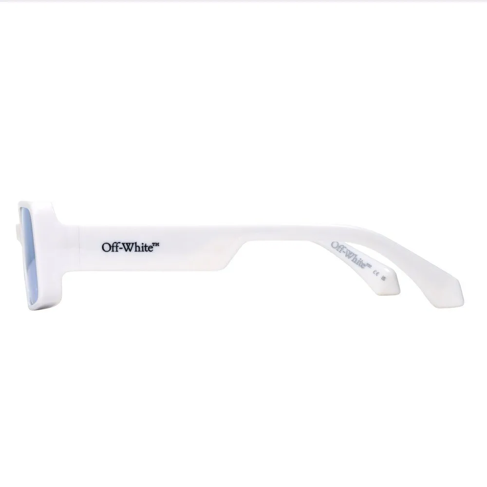 Off-White OW1064 SPENCER 824 Occhiali da sole Acetato Bianco Blu Squadrata Normale - immagine 3