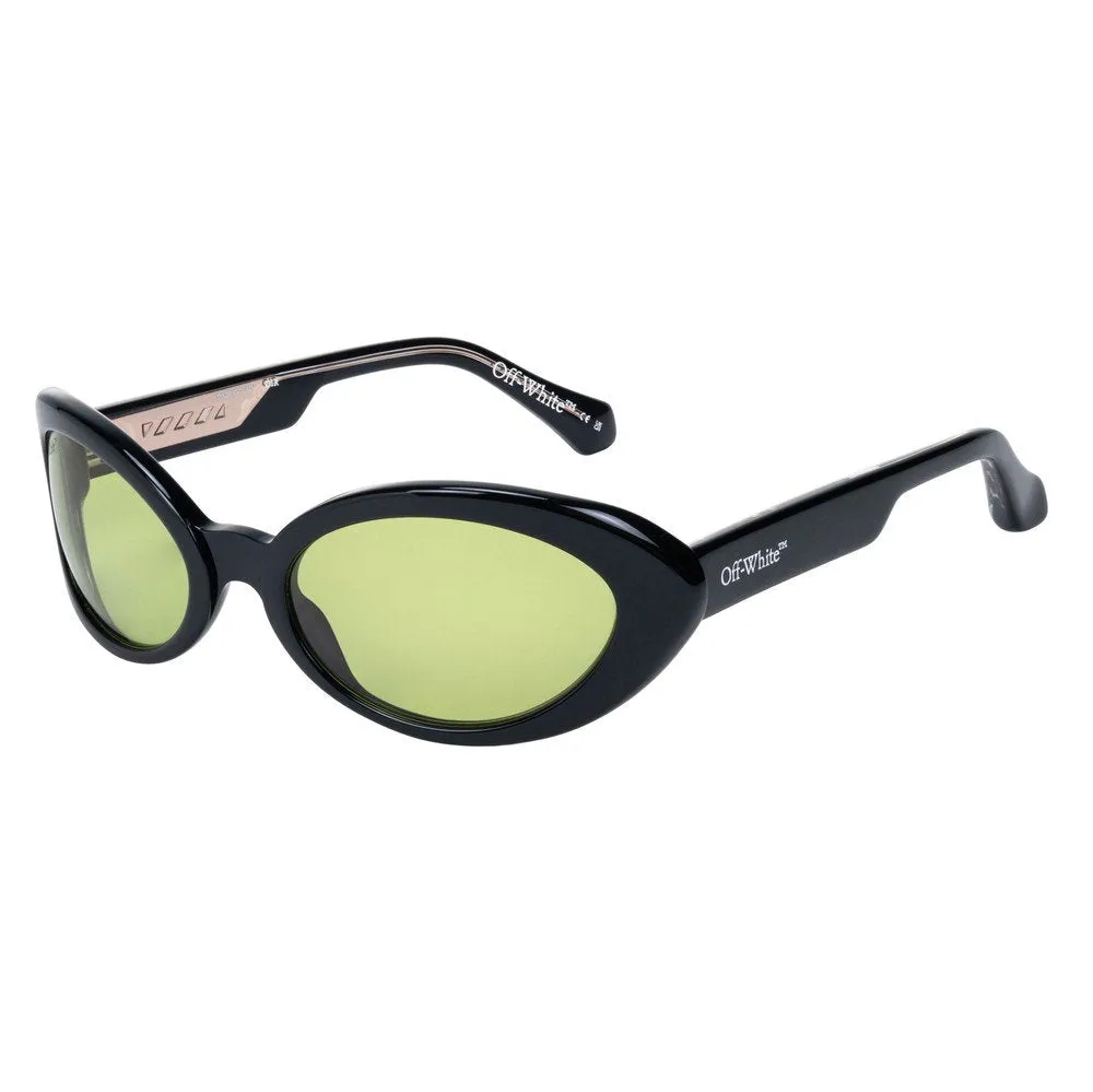 Off-White OW1063 HALE 051 Occhiali da sole Acetato Nero Verde Rotonda Normale - immagine 1