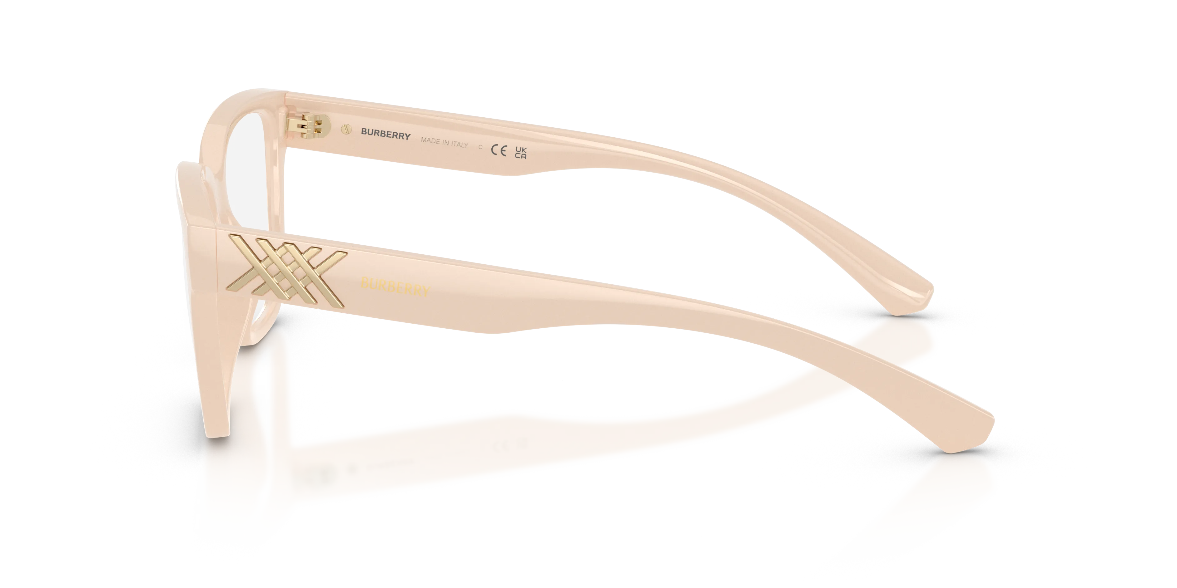 Burberry BE2457U 4223 Montature da vista Iniettato Rosa Trasparente Squadrata Normale - immagine 4