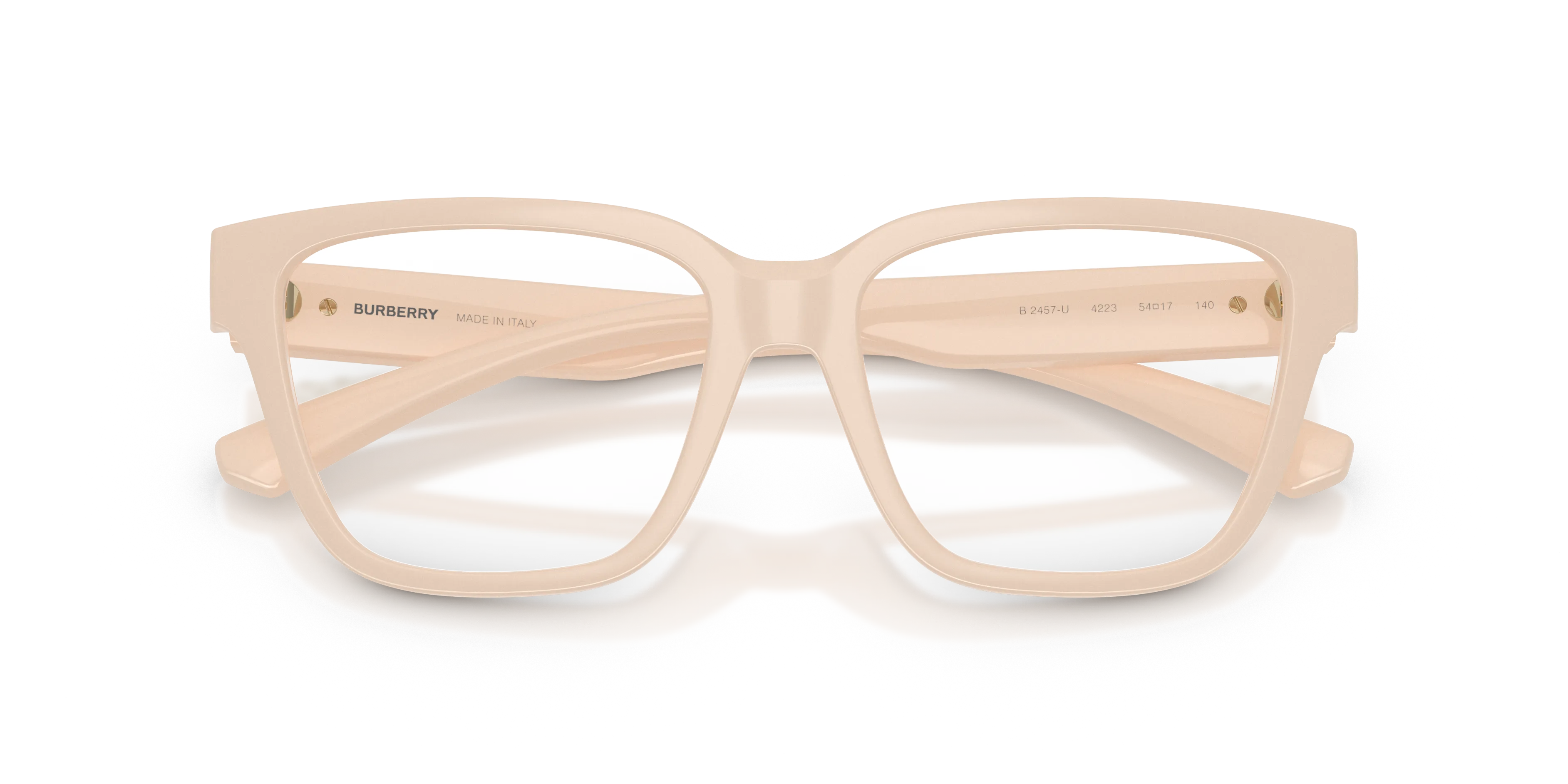 Burberry BE2457U 4223 Montature da vista Iniettato Rosa Trasparente Squadrata Normale - immagine 2