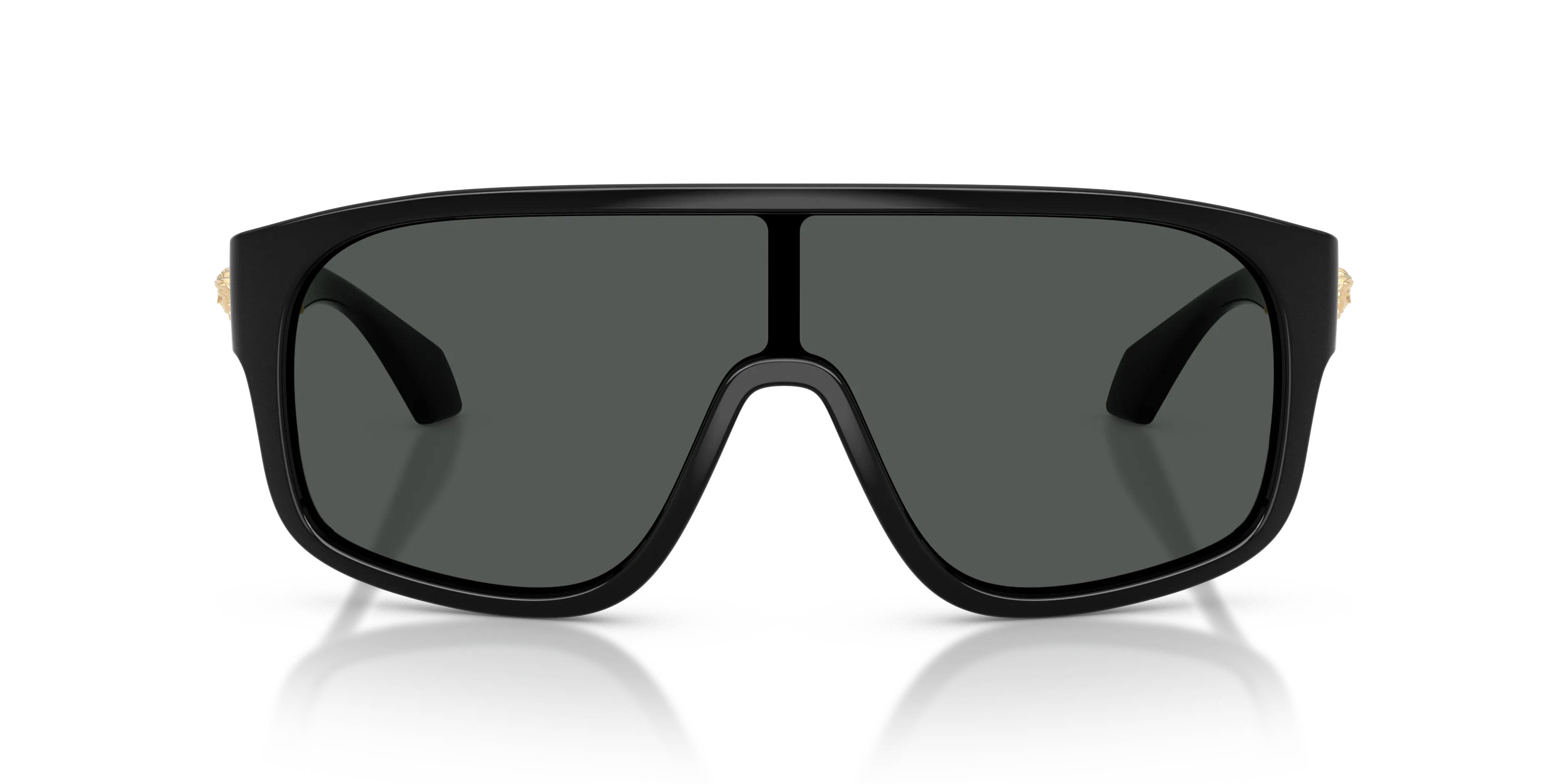 Versace VE4526U GB1/87 Occhiali da sole Iniettato Nero Grigio Squadrata Normale - immagine 3