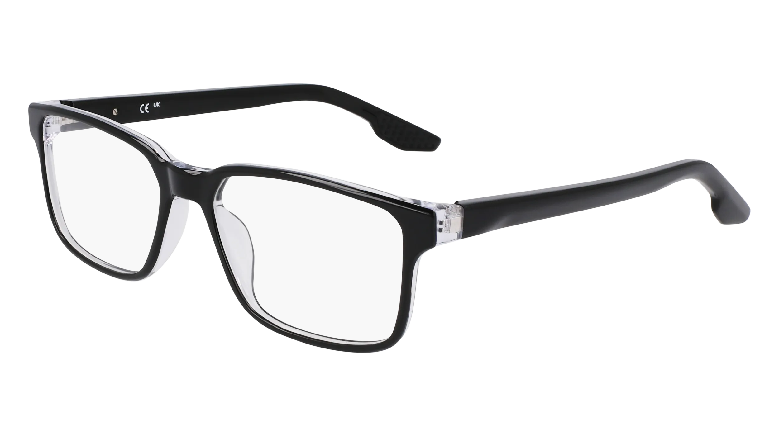 Nike NIKE 7160 N 010 Montature da vista Recycled PET Nero Squadrata Normale - immagine 1