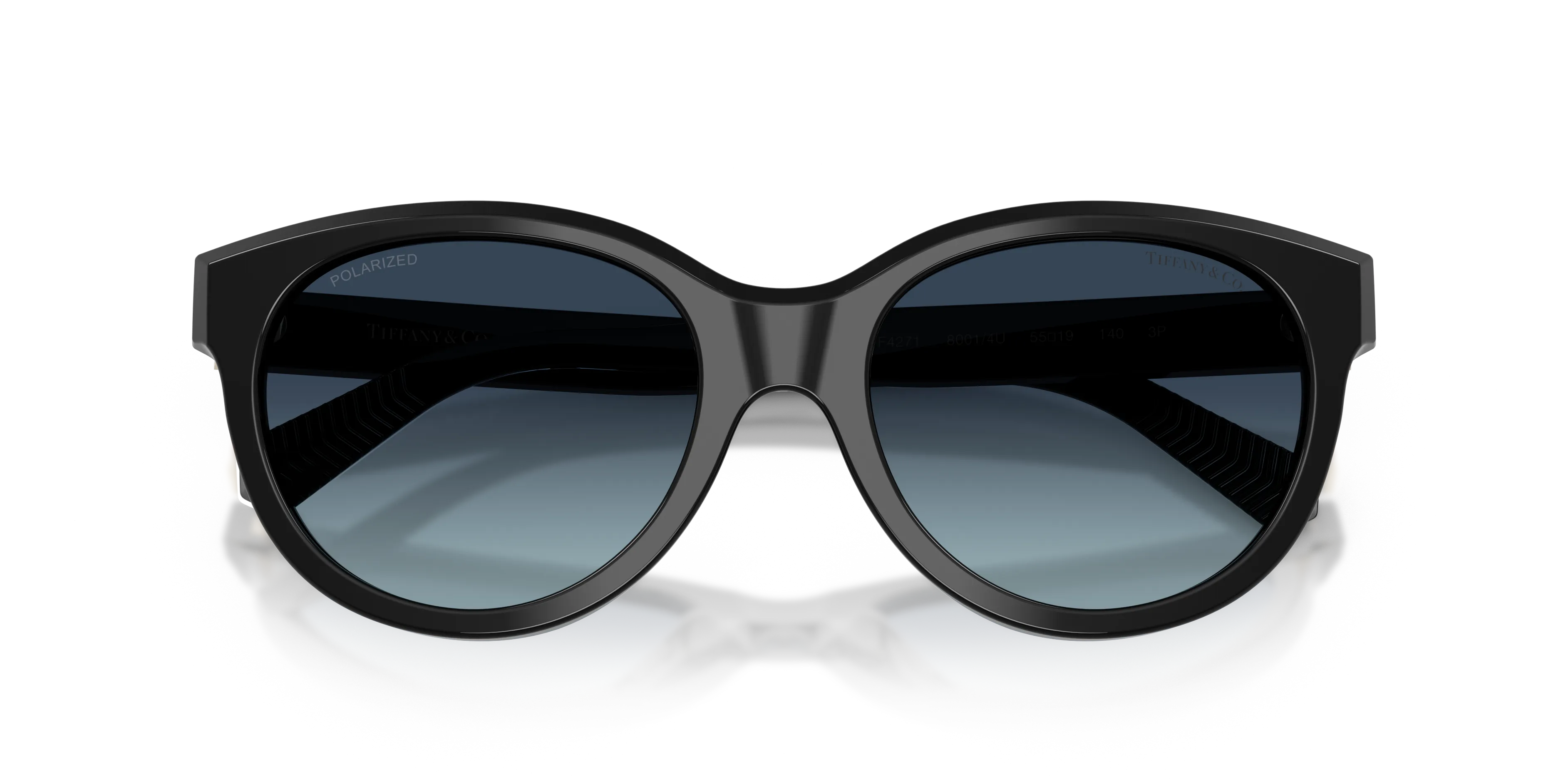 Tiffany TF4271 80014U Occhiali da sole Acetato Nero Cat Eye Polarizzata Sfumato - immagine 2