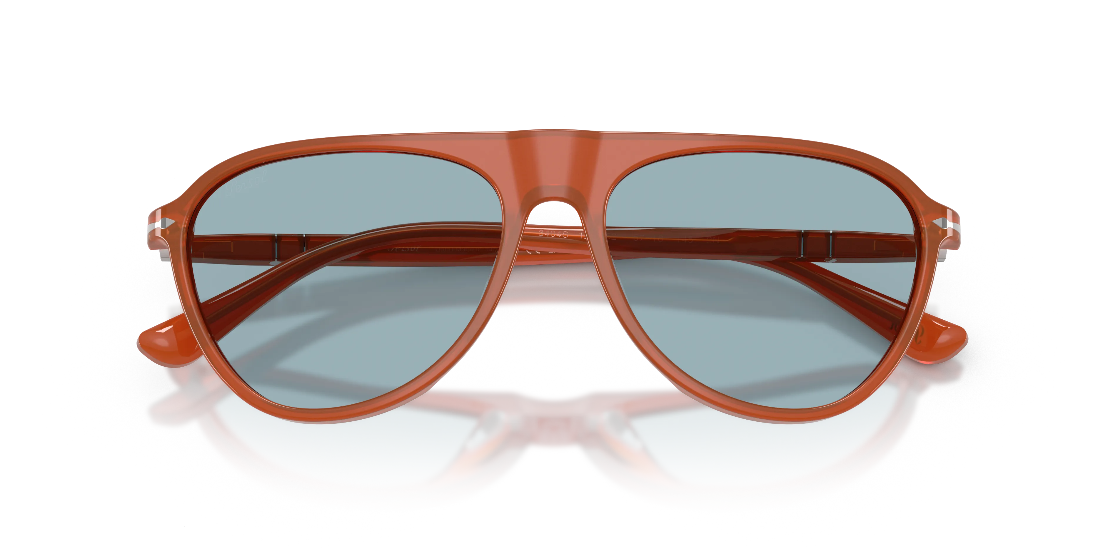 Persol PO3404S 125262 Occhiali da sole Acetato Oro Pilot Normale - immagine 2