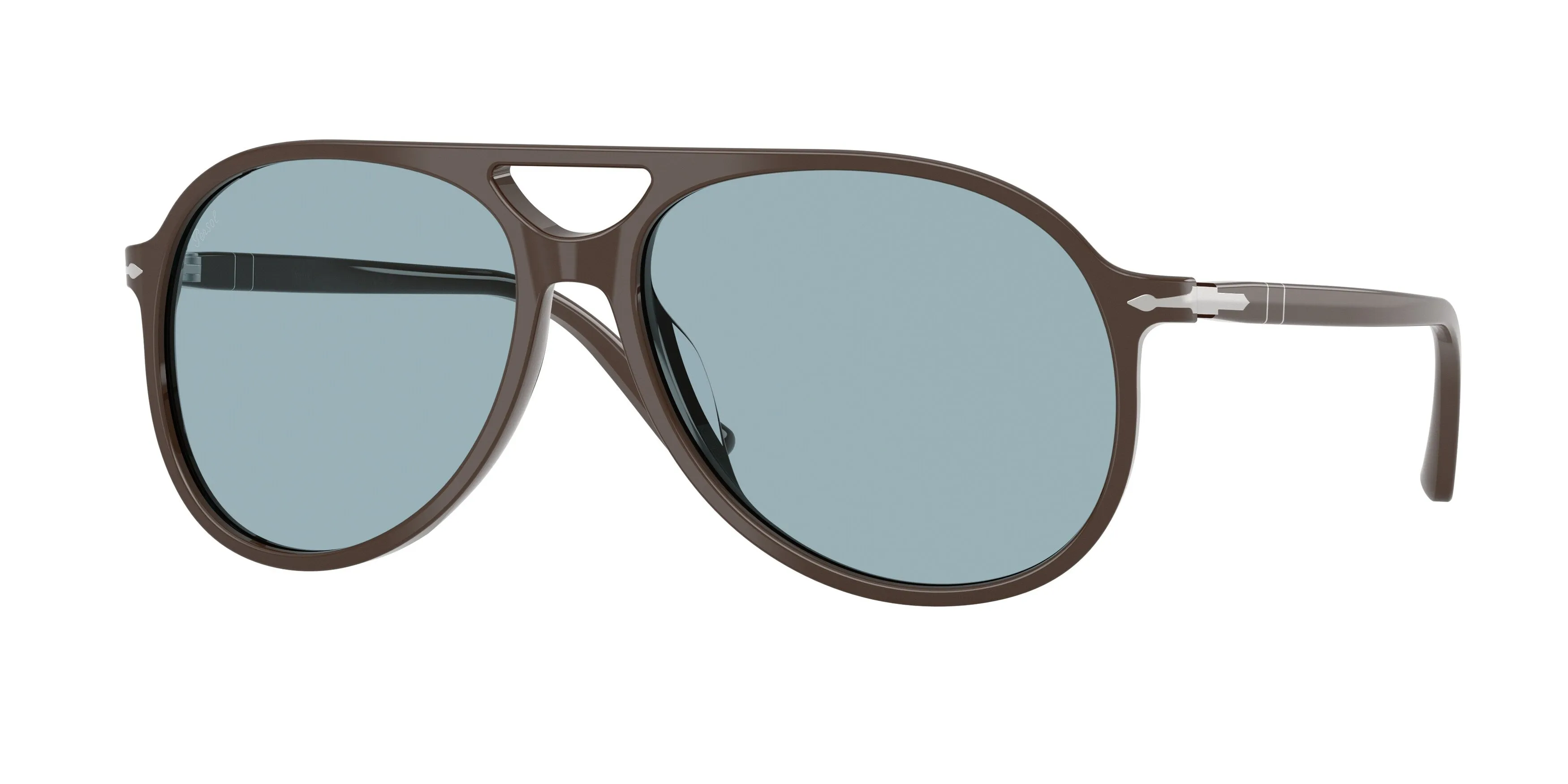 Persol PO3403S WALTER 124762 Occhiali da sole Acetato Marrone Pilot Normale - immagine 1