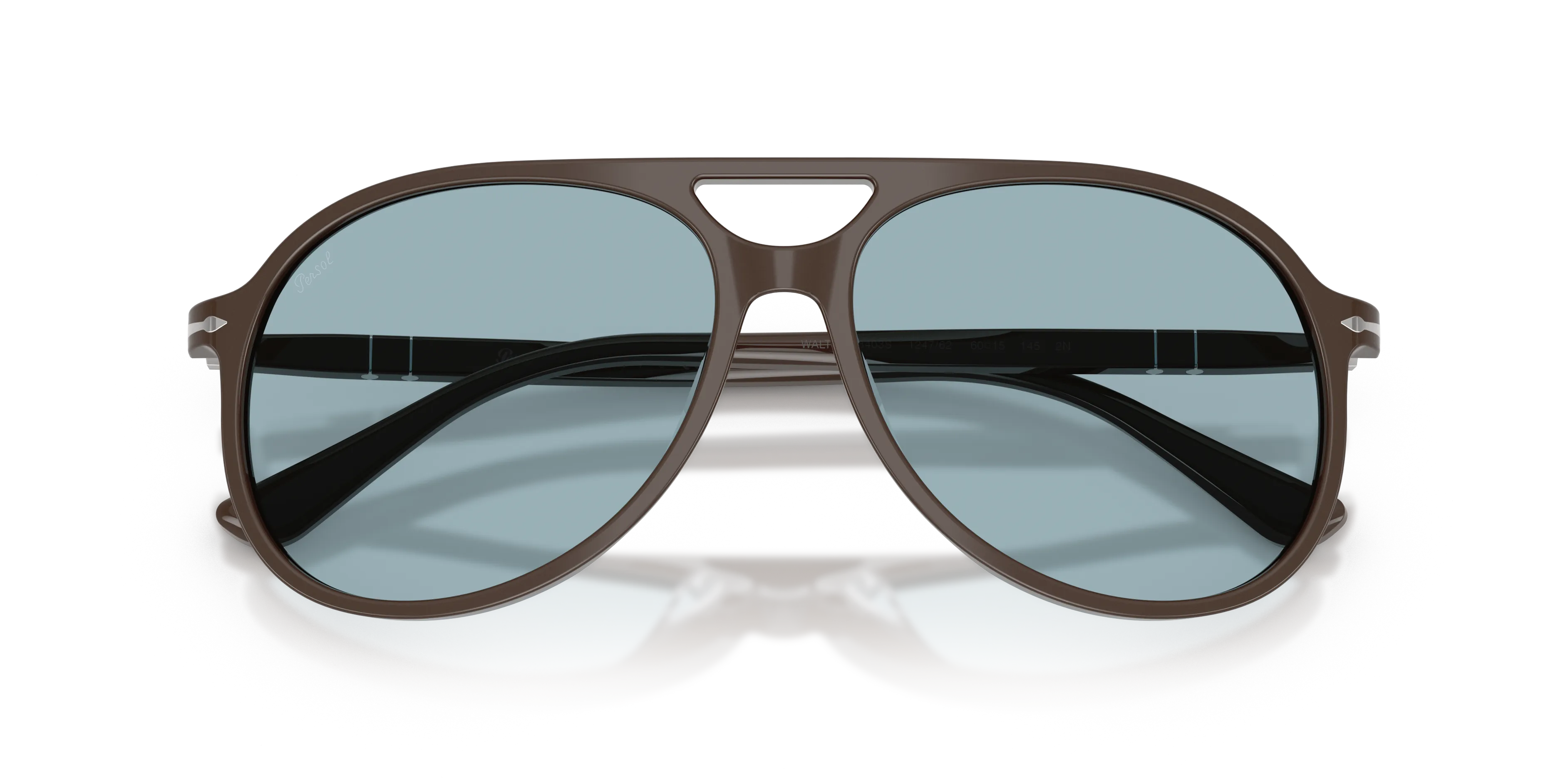 Persol PO3403S WALTER 124762 Occhiali da sole Acetato Marrone Pilot Normale - immagine 2