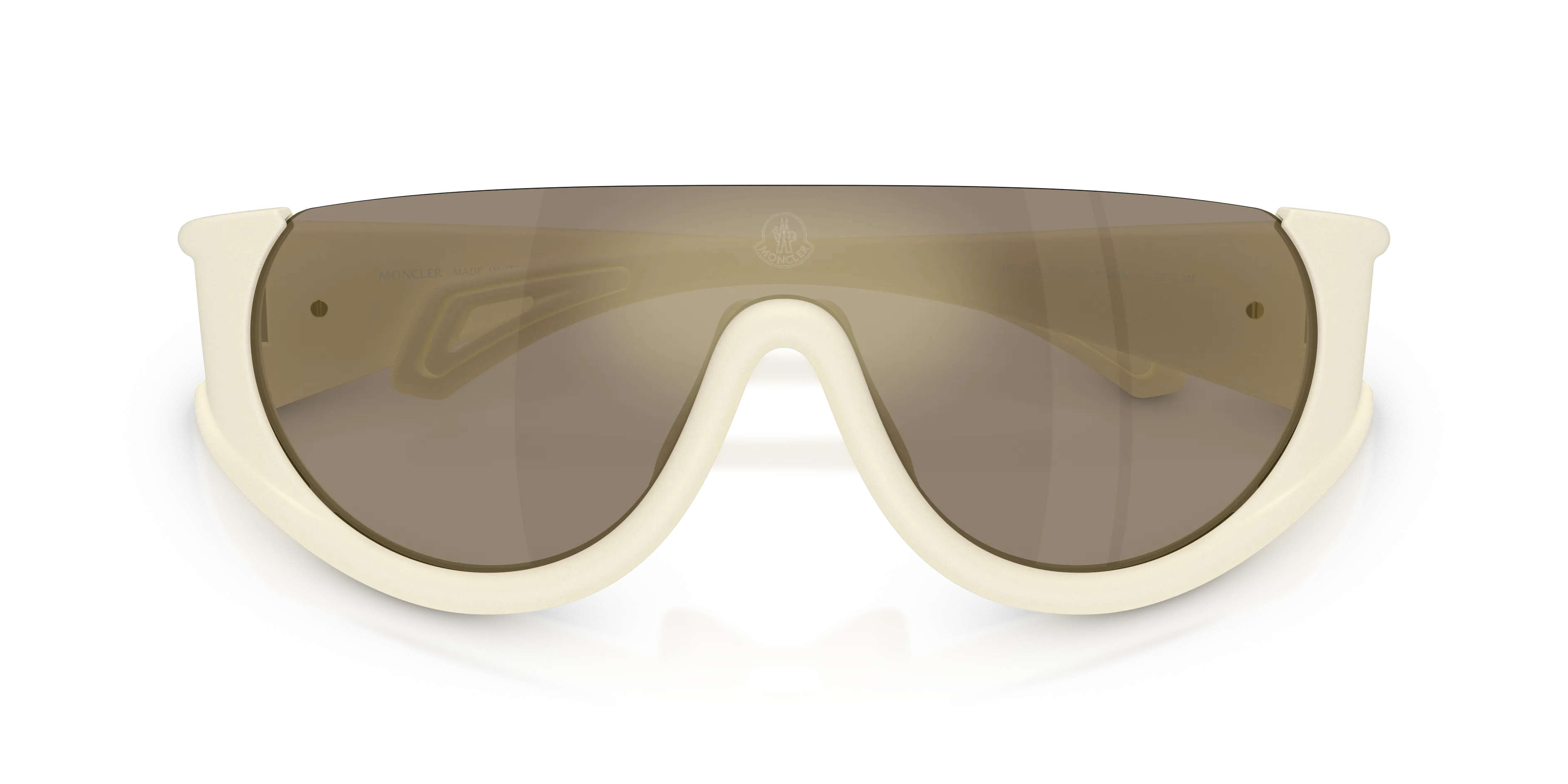 Moncler ME8022 PULSER 50485A Occhiali da sole Iniettato Bianco Oro Geometrica Normale - immagine 2