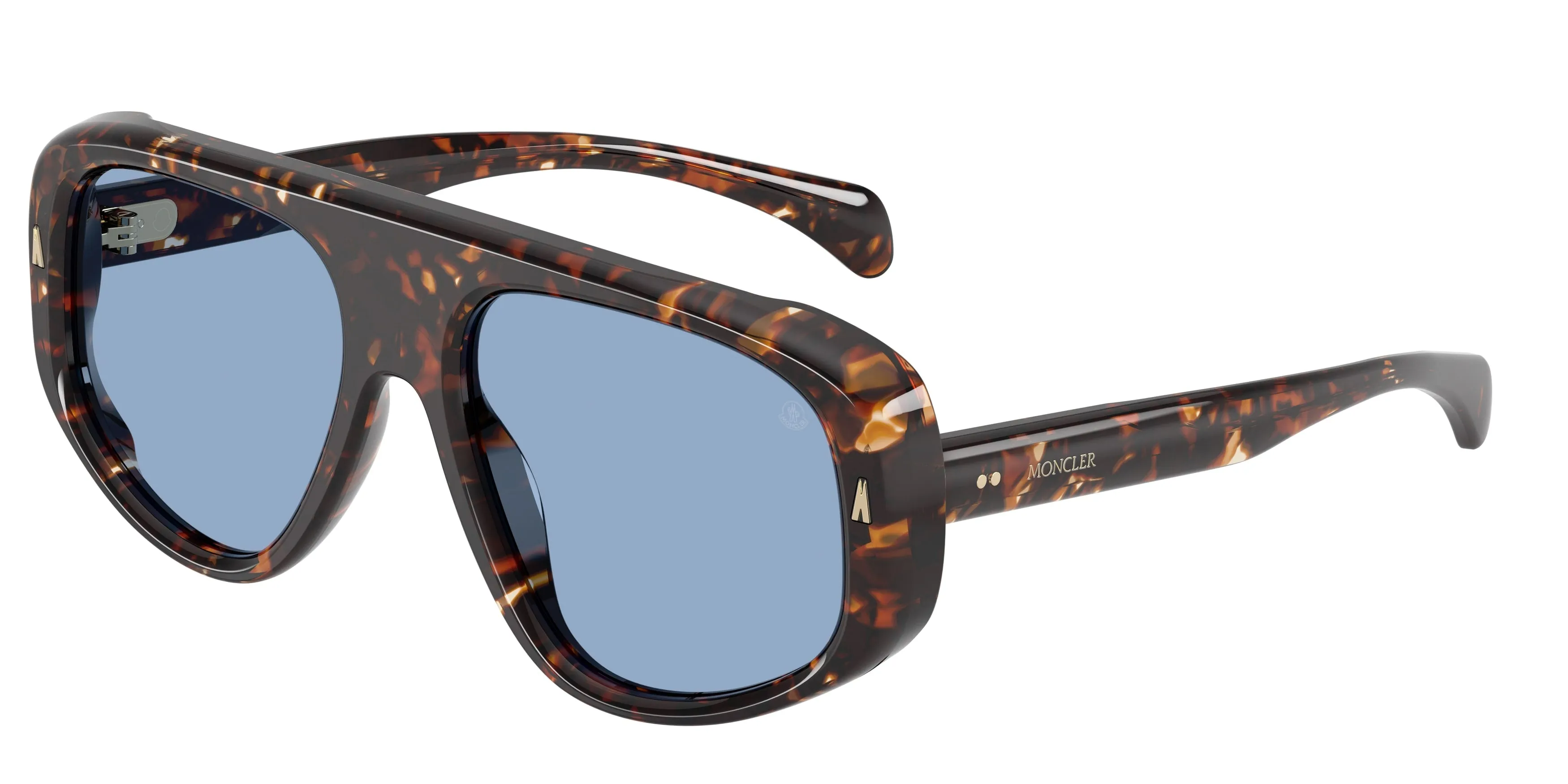 Moncler ME6035U AURON 304880 Occhiali da sole Acetato Tartaruga Pilot Normale - immagine 1