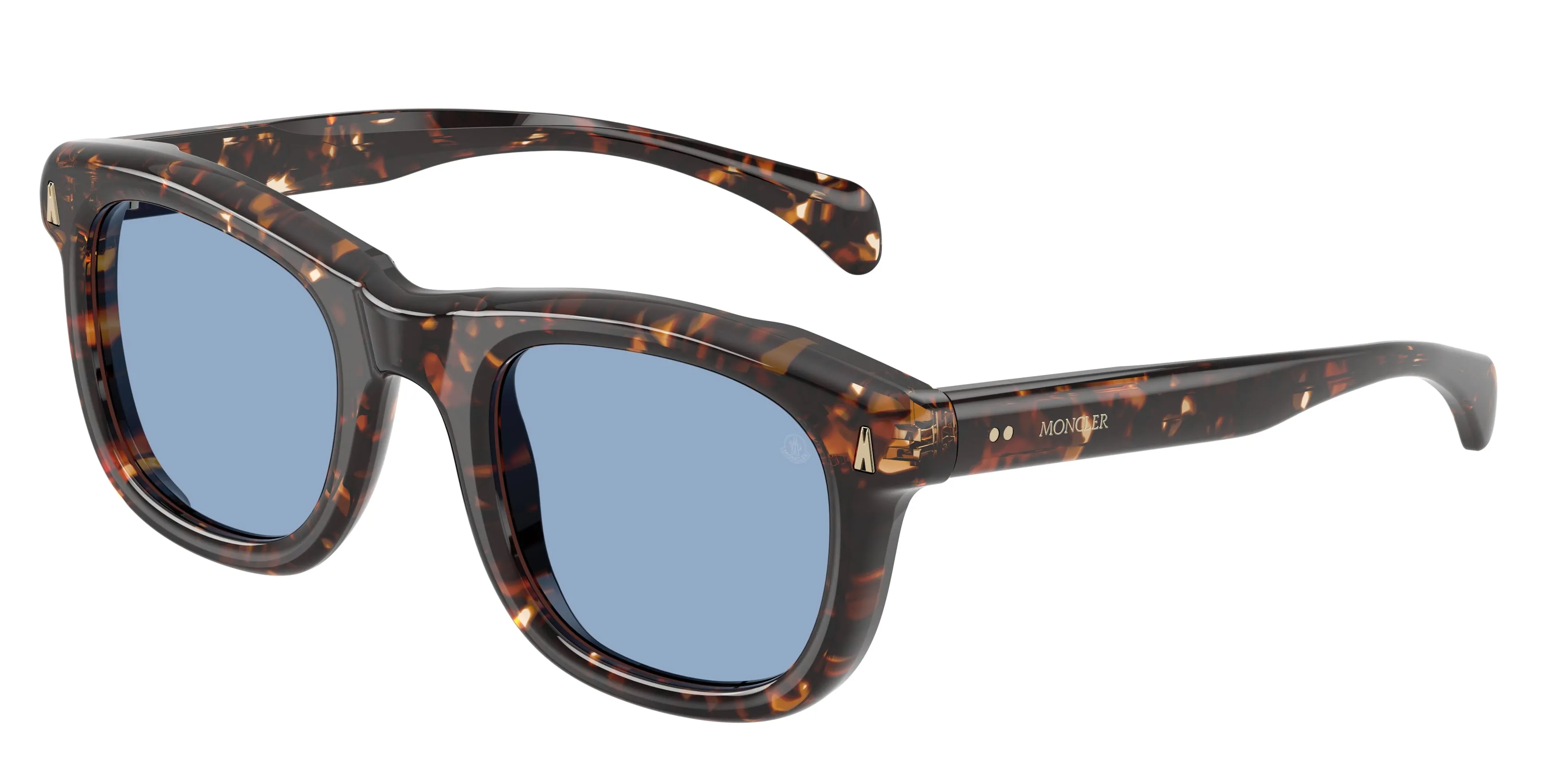 Moncler ME6034 NOIRR 304880 Occhiali da sole Acetato Tartaruga Squadrata Normale - immagine 1
