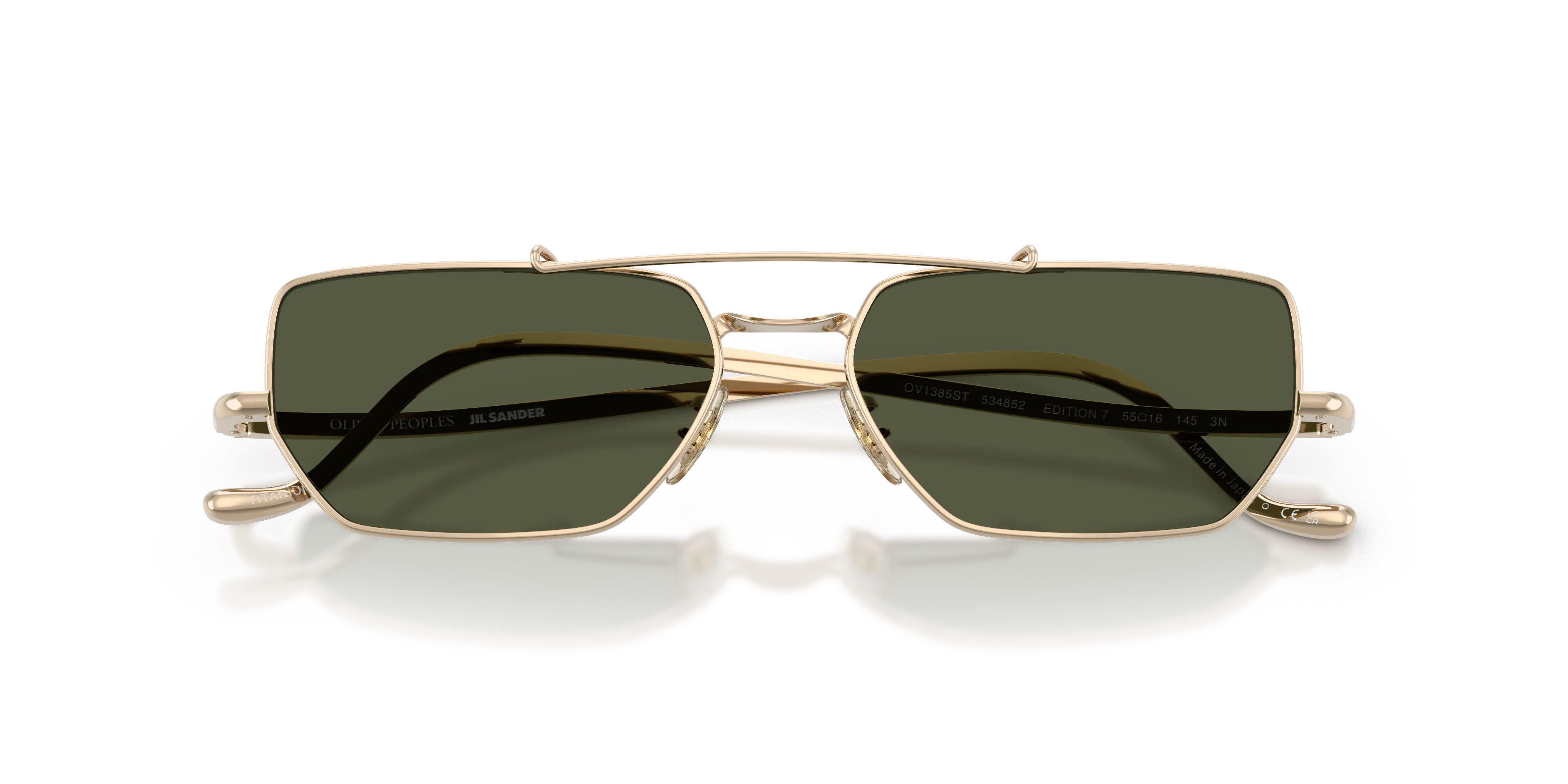 Oliver Peoples OV1385ST EDITION 7 534852 Occhiali da sole Titanio Oro Geometrica Normale - immagine 2