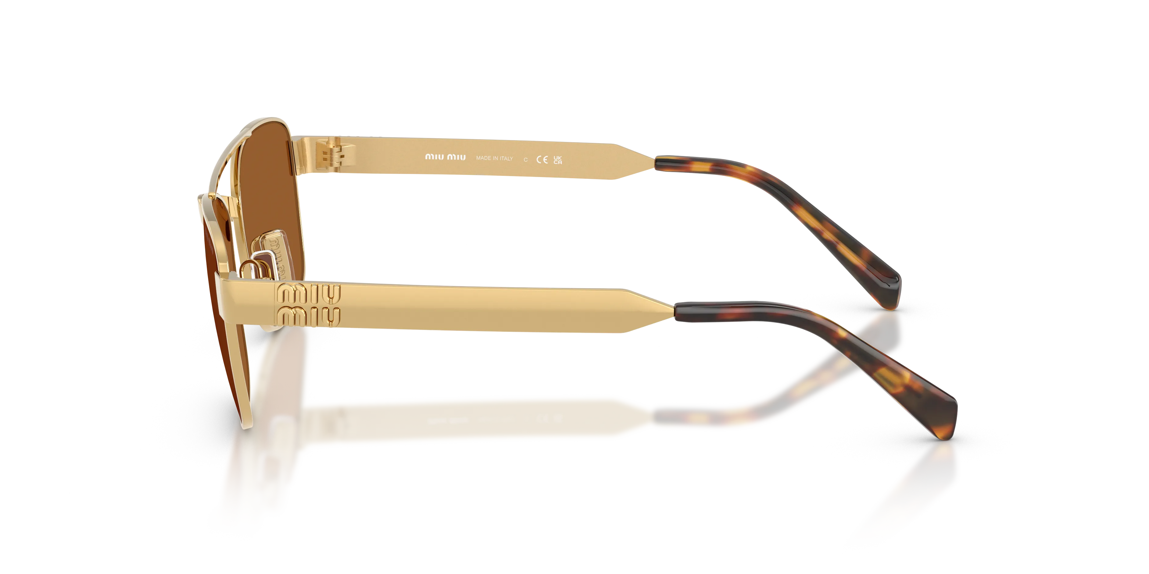 Miu Miu Miu Miu MU C52S 5AK20V Occhiali da sole Squadrata Normale - immagine 4
