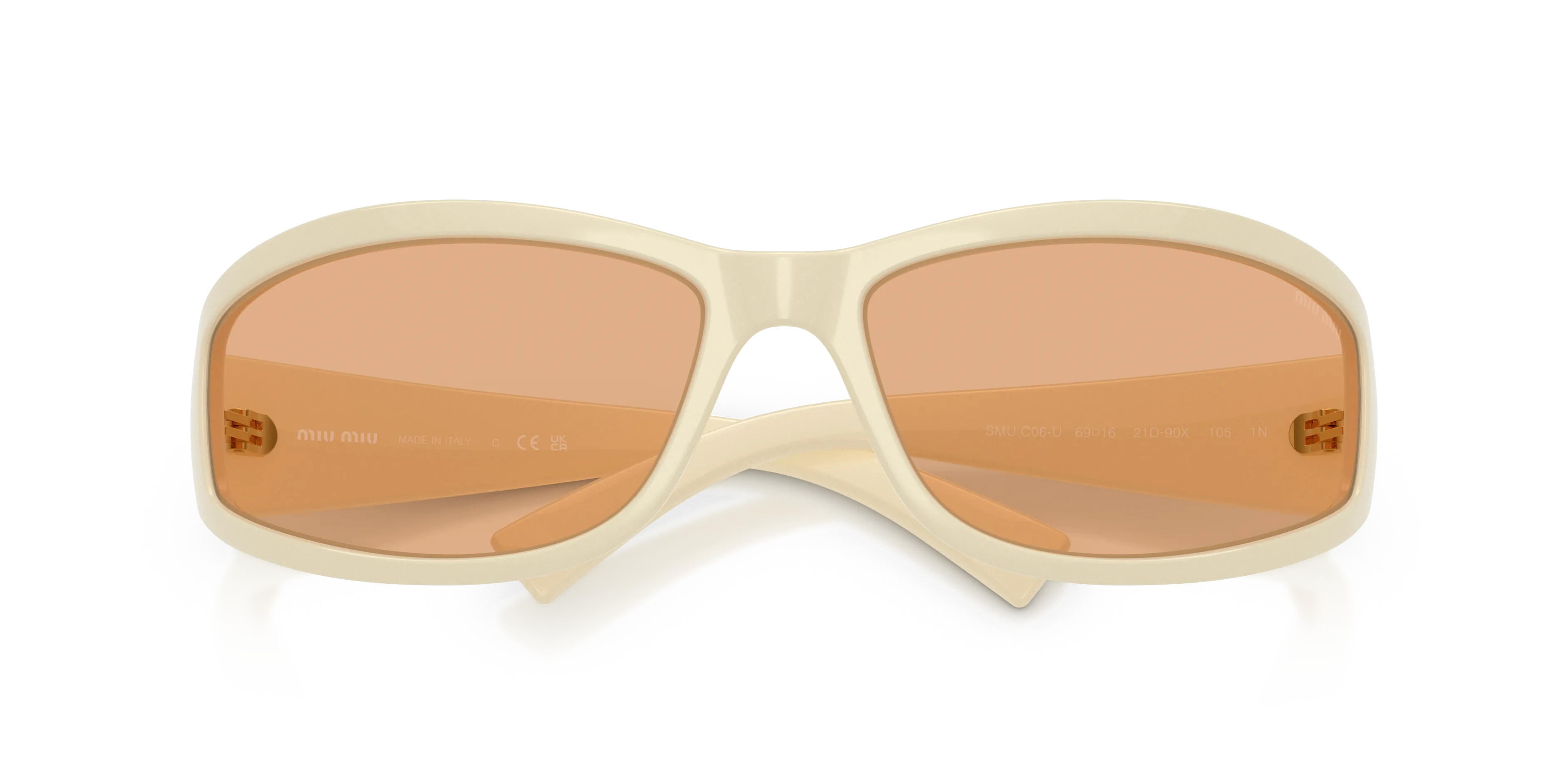 Miu Miu Miu Miu MU C06SU 21D90X Occhiali da sole Geometrica Normale - immagine 2